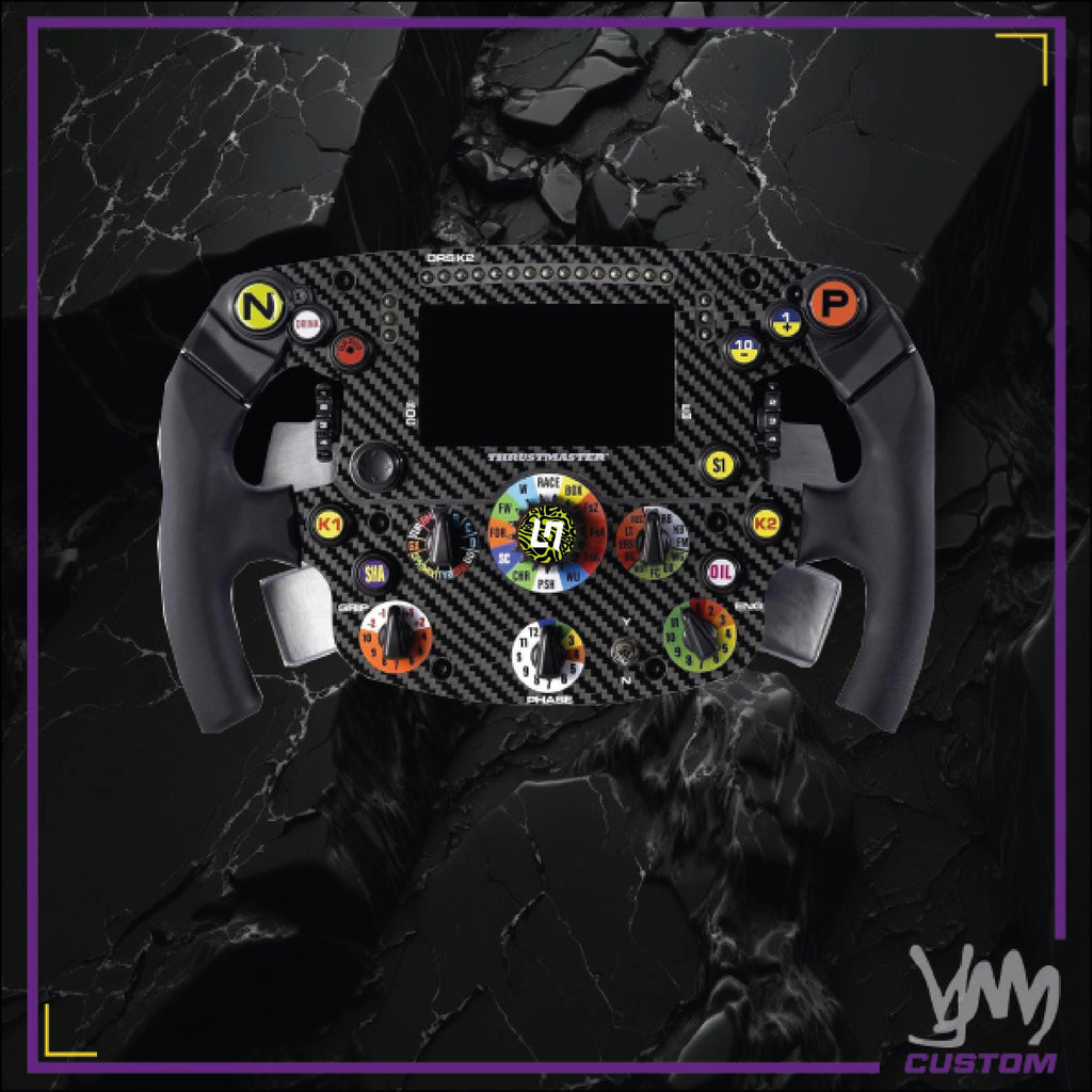 Stickers équipes de F1 au choix pour remplacement logo central pour volant Thrustmaster Ferrari SF1000