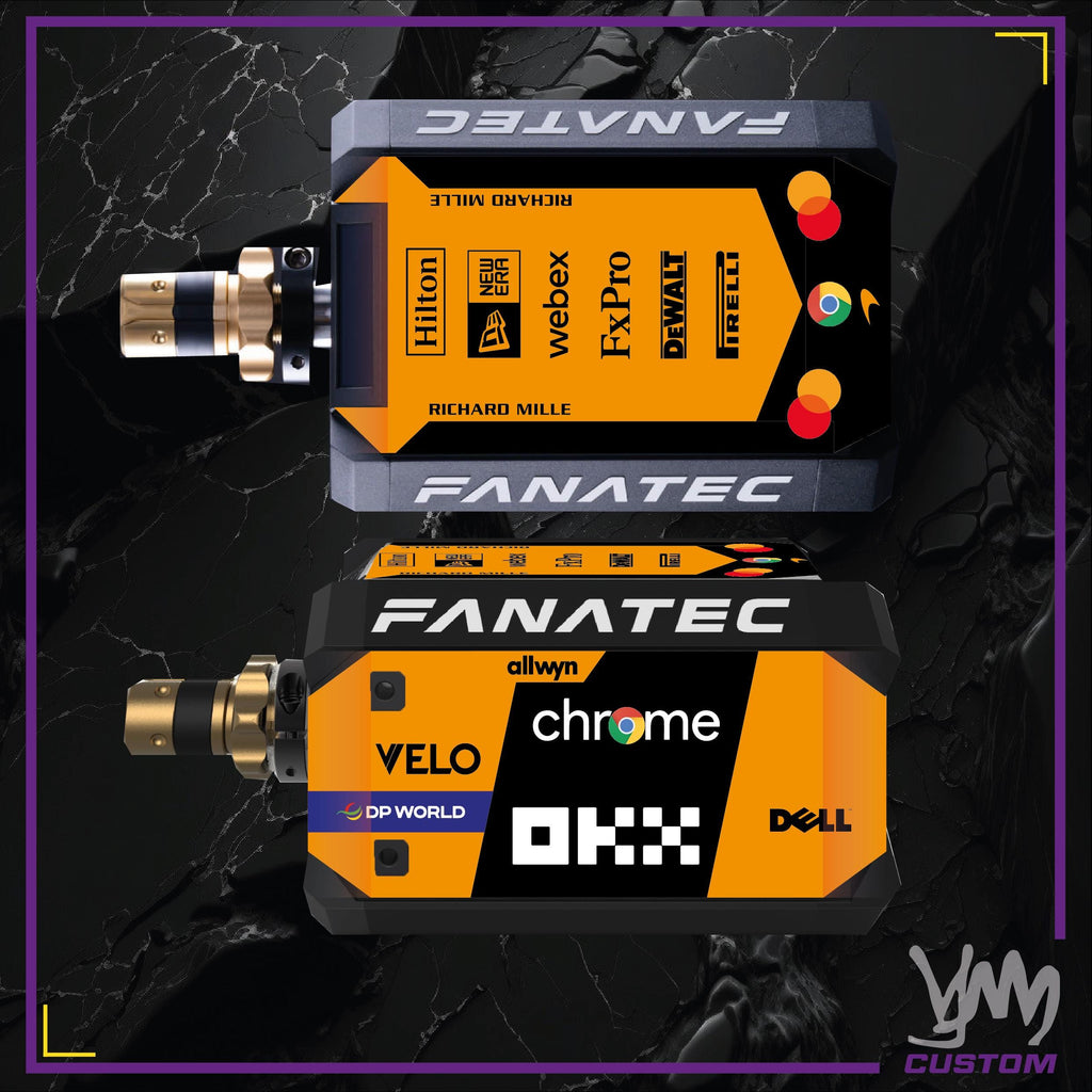 Stickers pour base moteur Fanatec DD1 ou DD2 - McLaren F1 2025