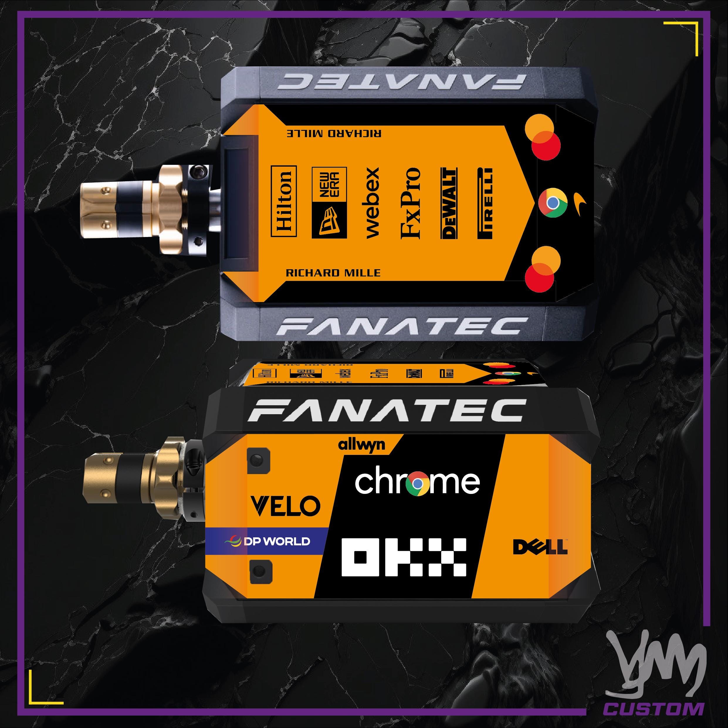 Stickers pour base moteur Fanatec DD1 ou DD2 - McLaren F1 2025