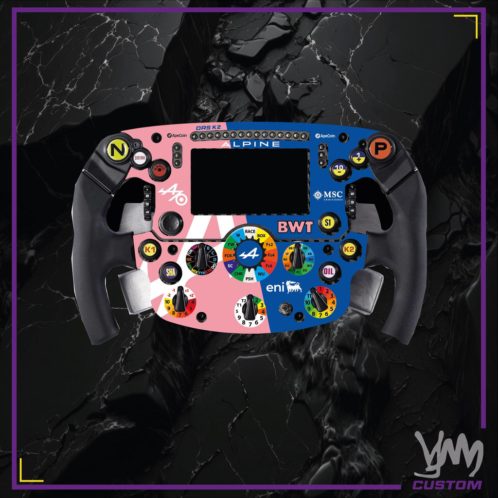 Stickers pour volant complet Thrustmaster SF1000 - BWT Alpine F1 Team