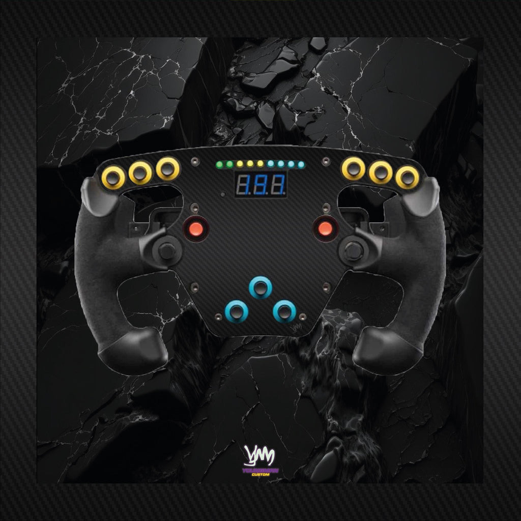 Stickers effet fibre de carbone pour volant Fanatec Esport F1 V1 et V2