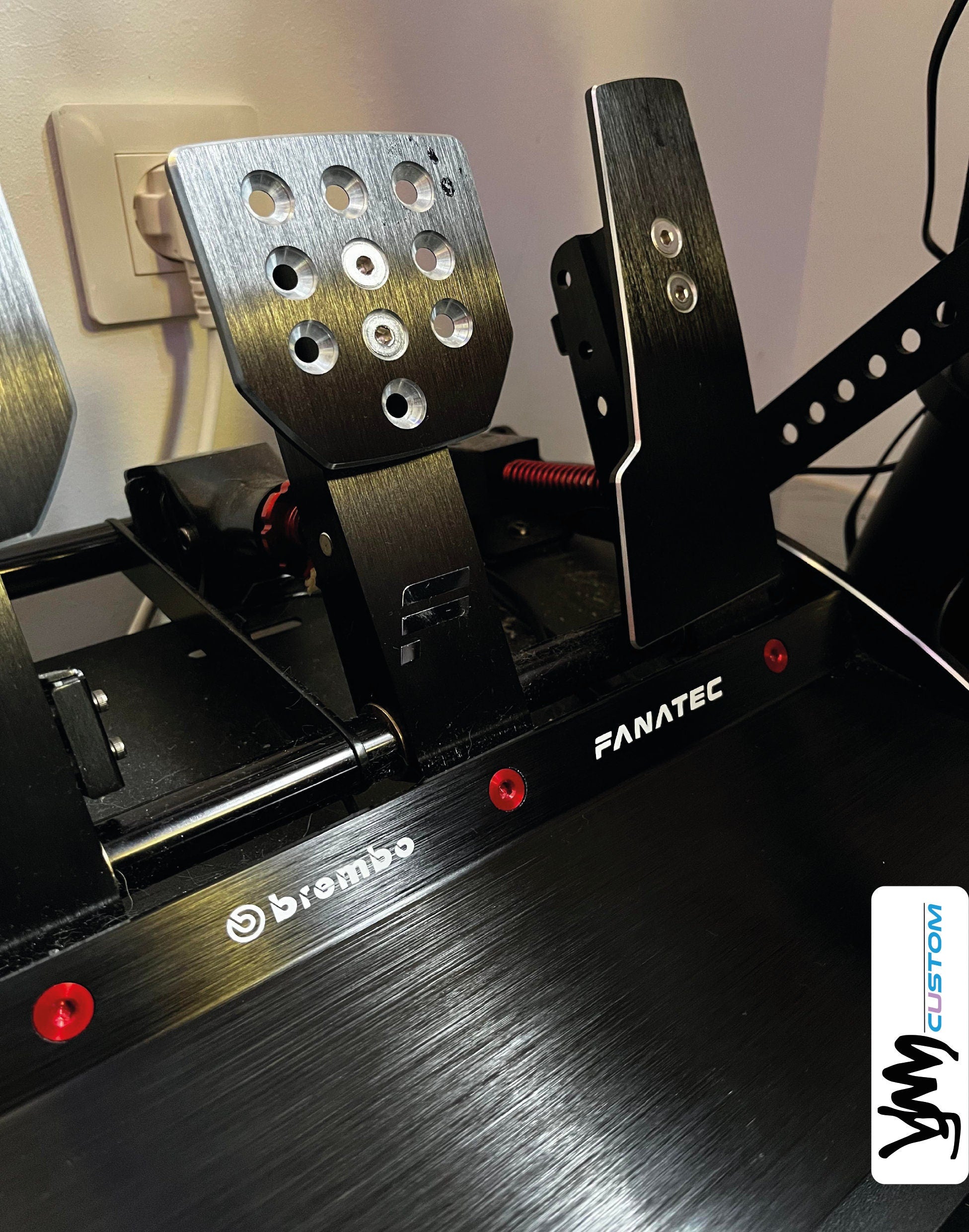 Stickers Fanatec / Brembo pour Fanatec Clubsport Pedals V3