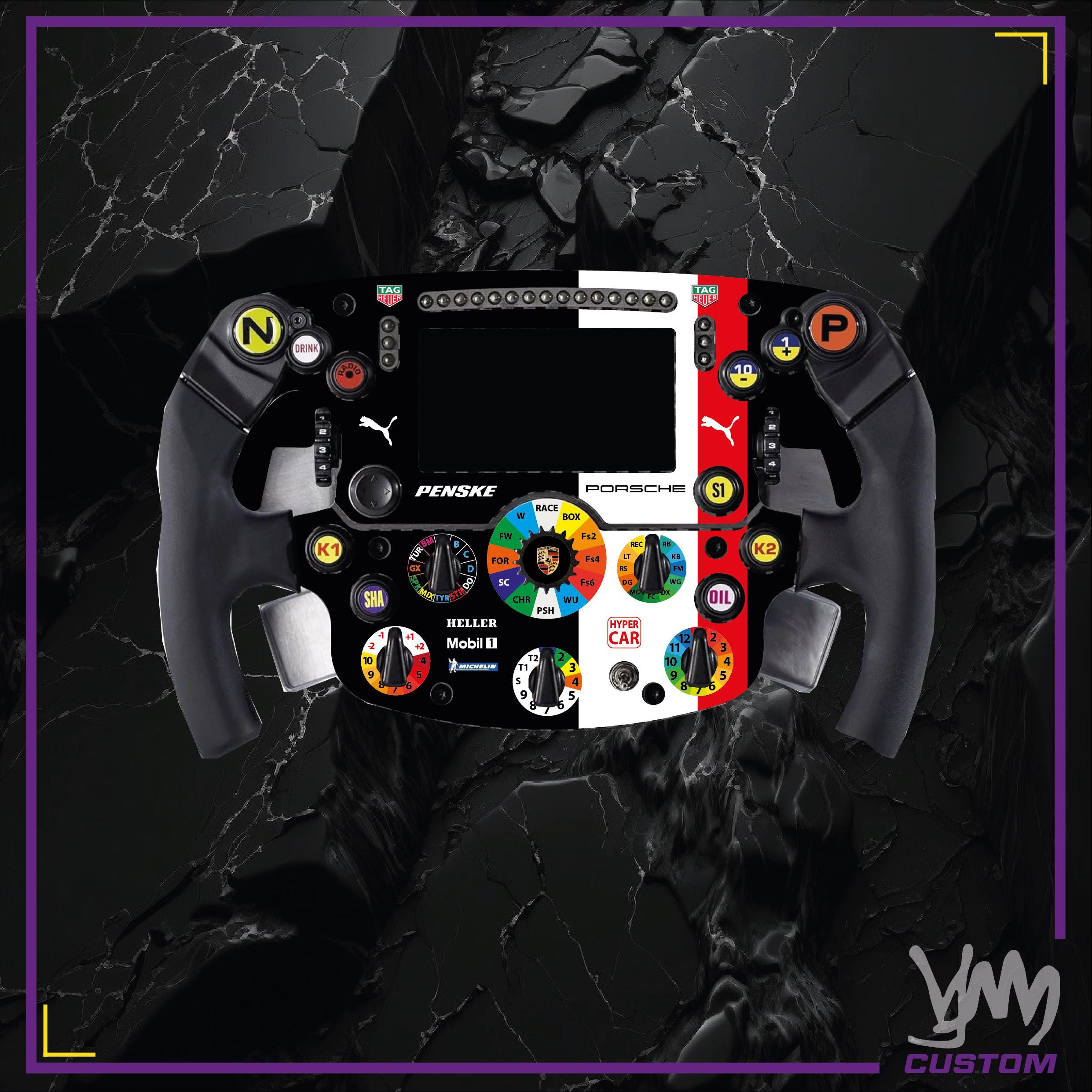 Stickers pour volant complet Thrustmaster SF1000 - Penske WEC Porsche