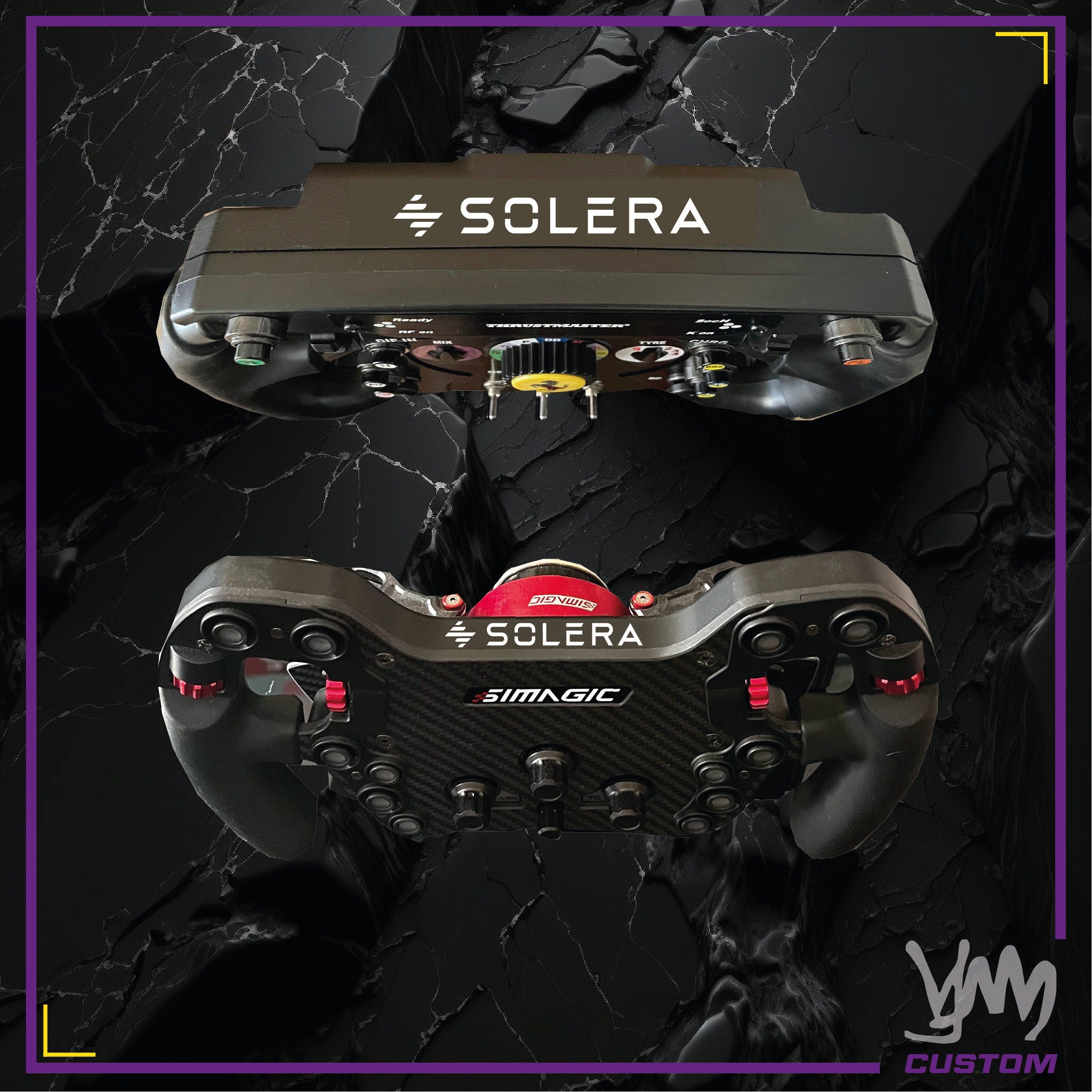 Sticker Solera - Mercedes F1 pour volant Thrustmaster SF1000 - Add-On - Fanatec Podium - SIMAGIC