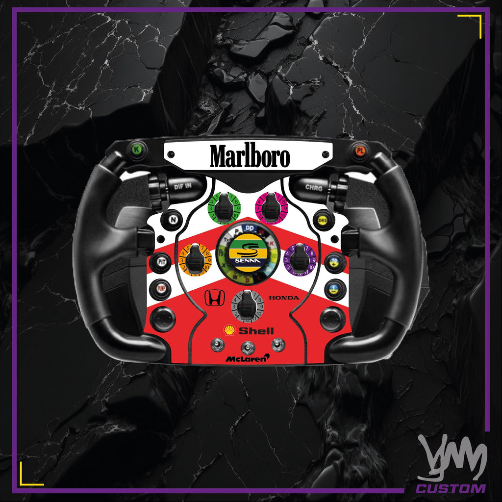 Stickers pour volant complet Thrustmaster Ferrari F1 Add-On - McLaren MP4 Ayrton Senna