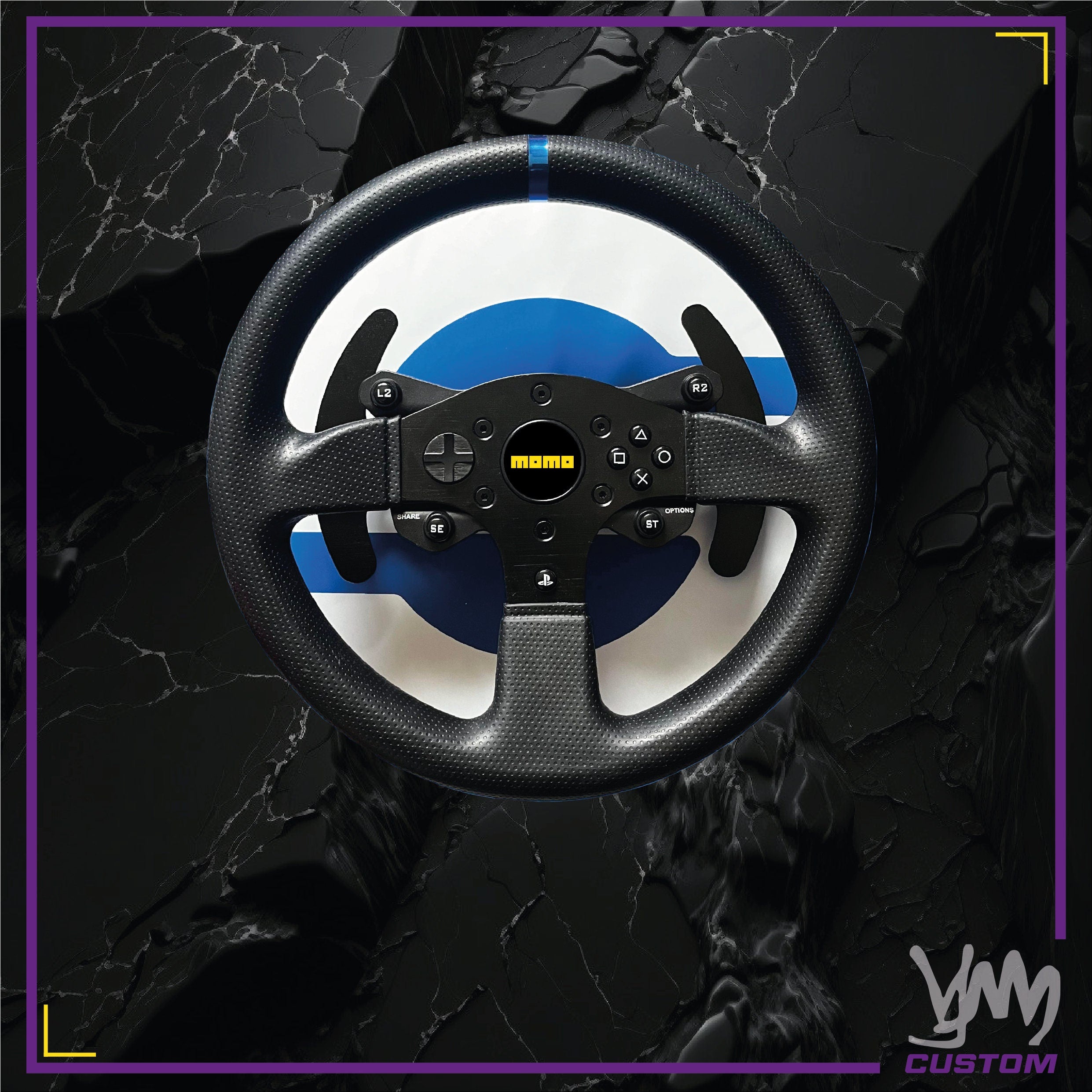 Sticker logos centre de volant Thrustmaster T300 RS Gran Turismo