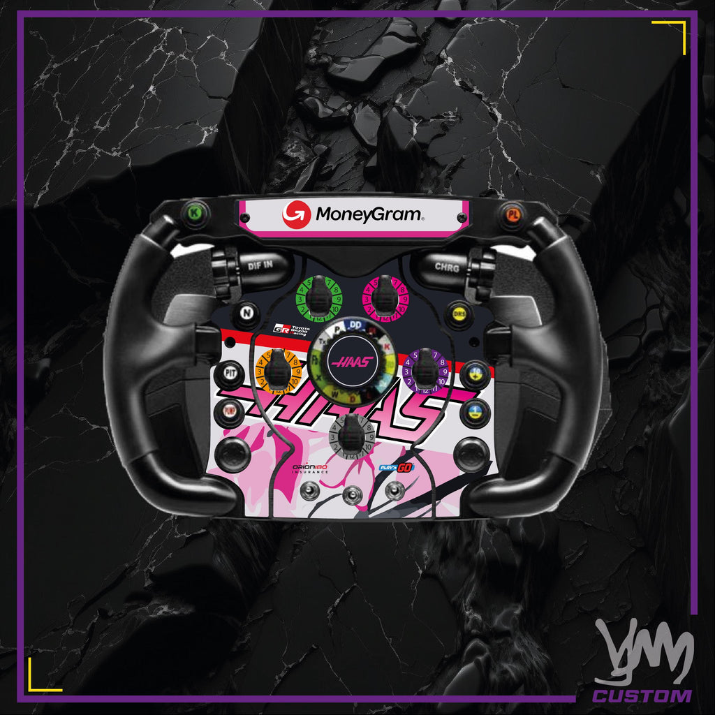 Stickers pour volant complet Thrustmaster Ferrari F1 Add-On - HAAS F1 Team édition Japon