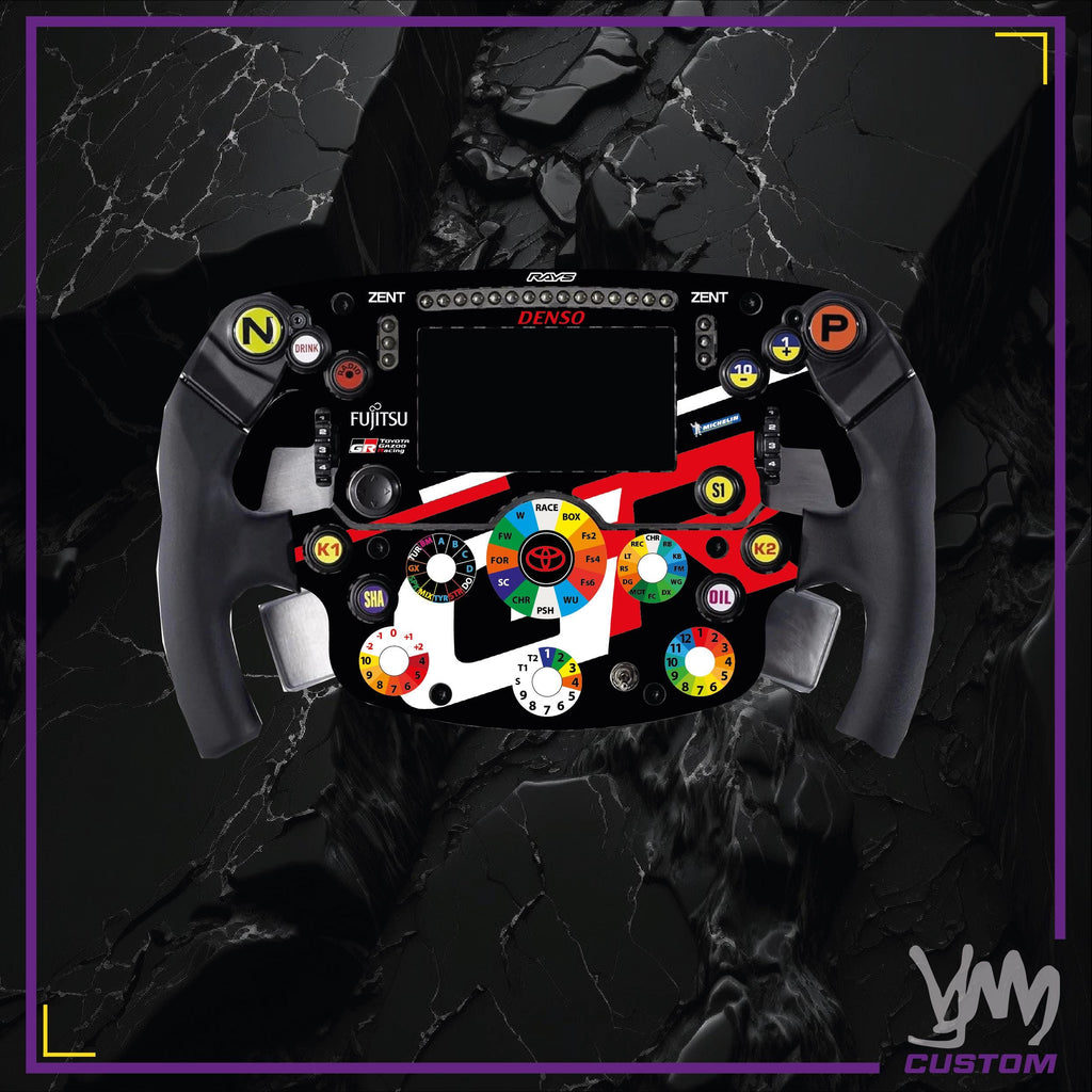 Stickers pour volant complet Thrustmaster SF1000 - Toyota GR WEC