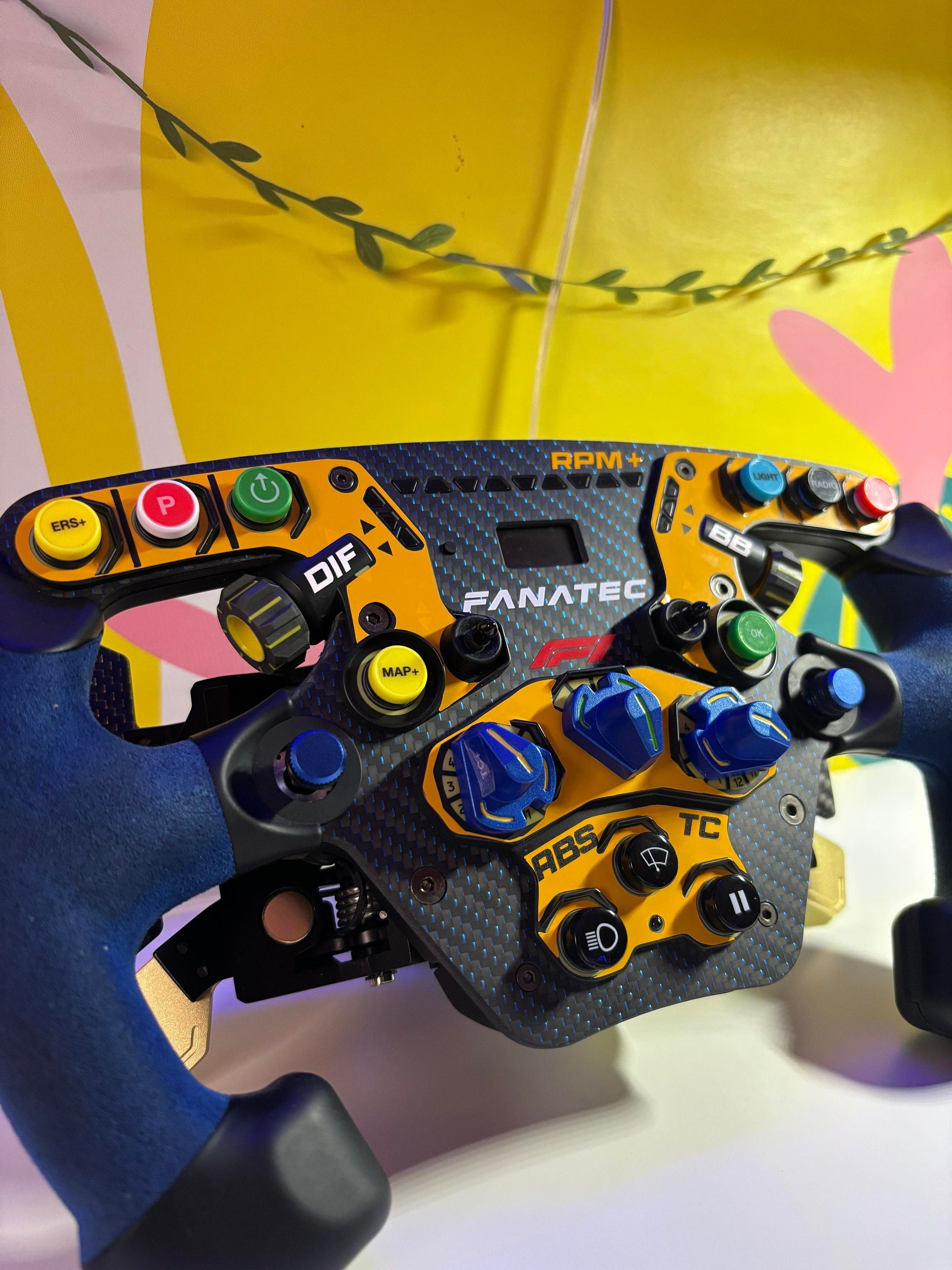 Sticker couleur pour volant Fanatec Podium - Décoration F1 racing