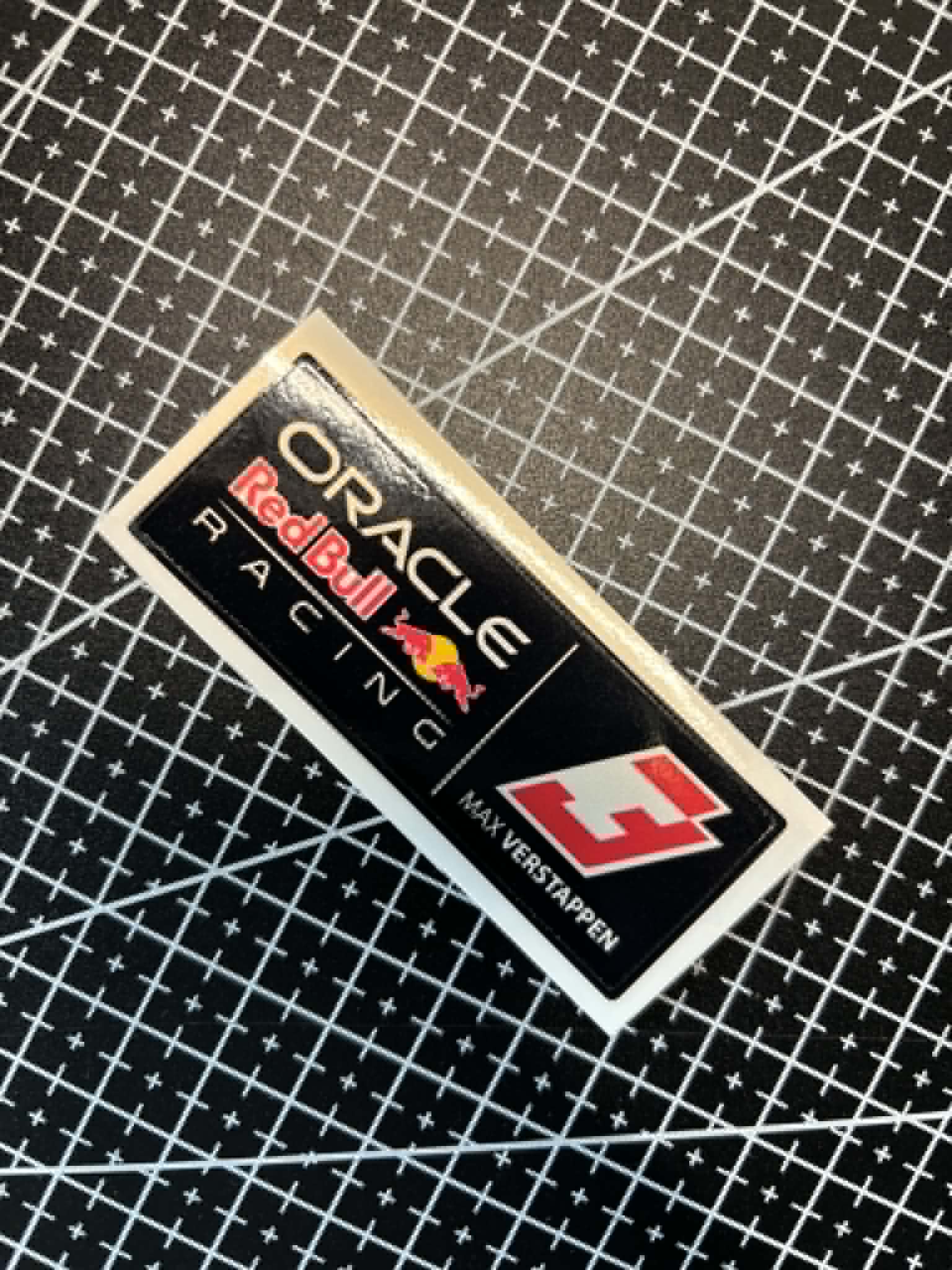 Autocollant pour l'arrière du volant Thrustmaster SF1000 - RedBull Racing Verstappen / Hadjar