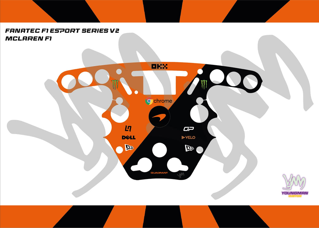 Stickers pour volant Fanatec Esport F1 V1 et V2 - McLaren F1