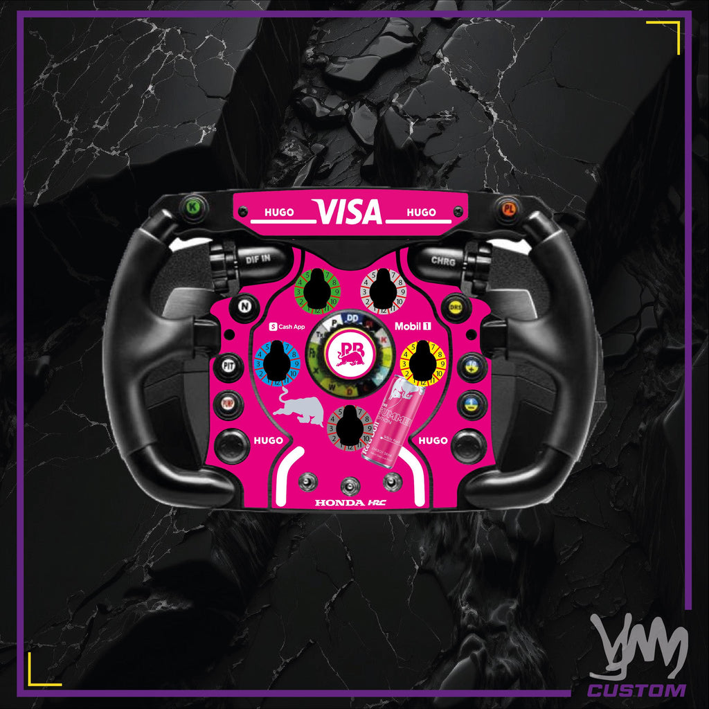 Stickers pour volant complet Thrustmaster Ferrari F1 Add-On - VisaCashApp Racing Bulls MIAMI livery 2025