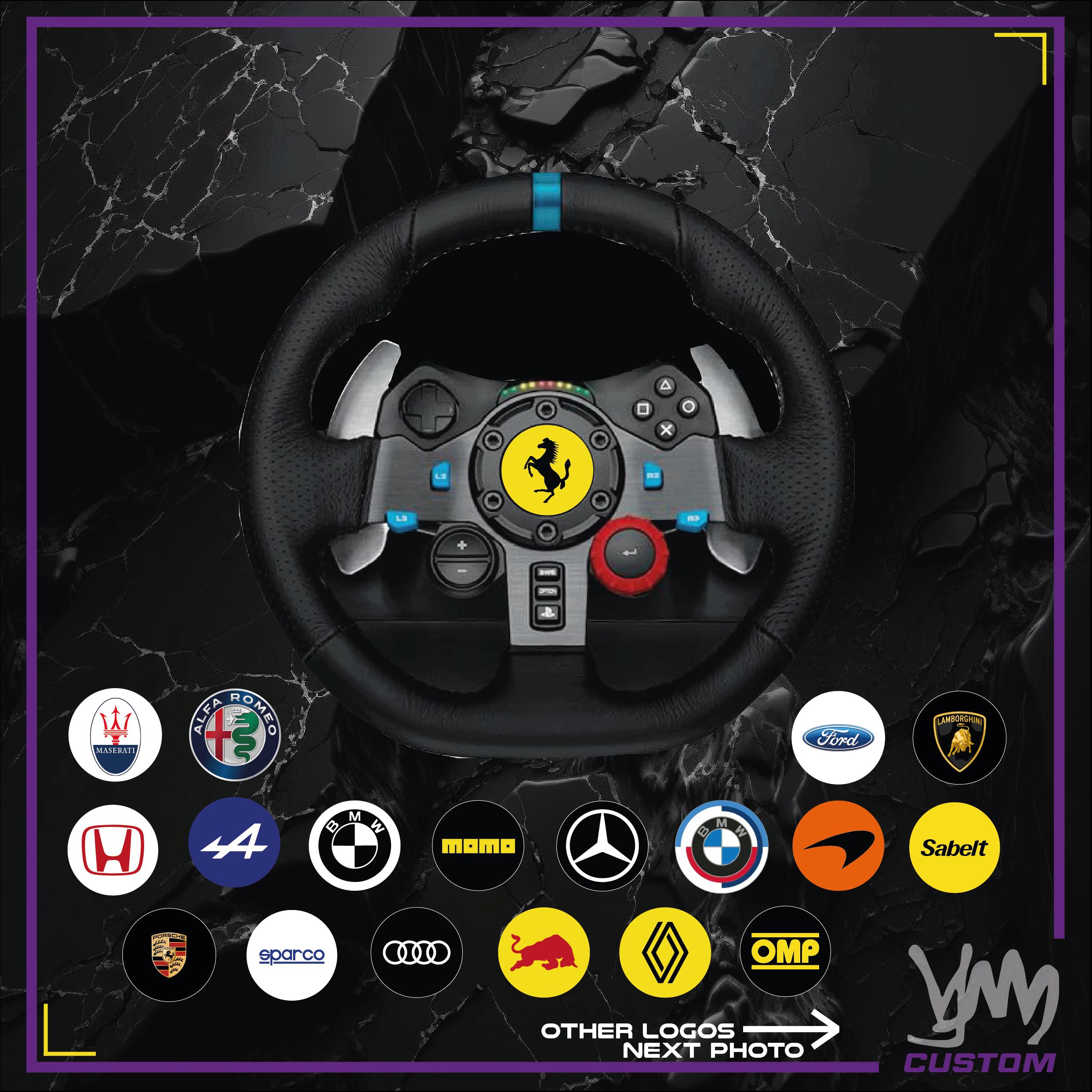 Sticker logos centre de volant Logitech G29