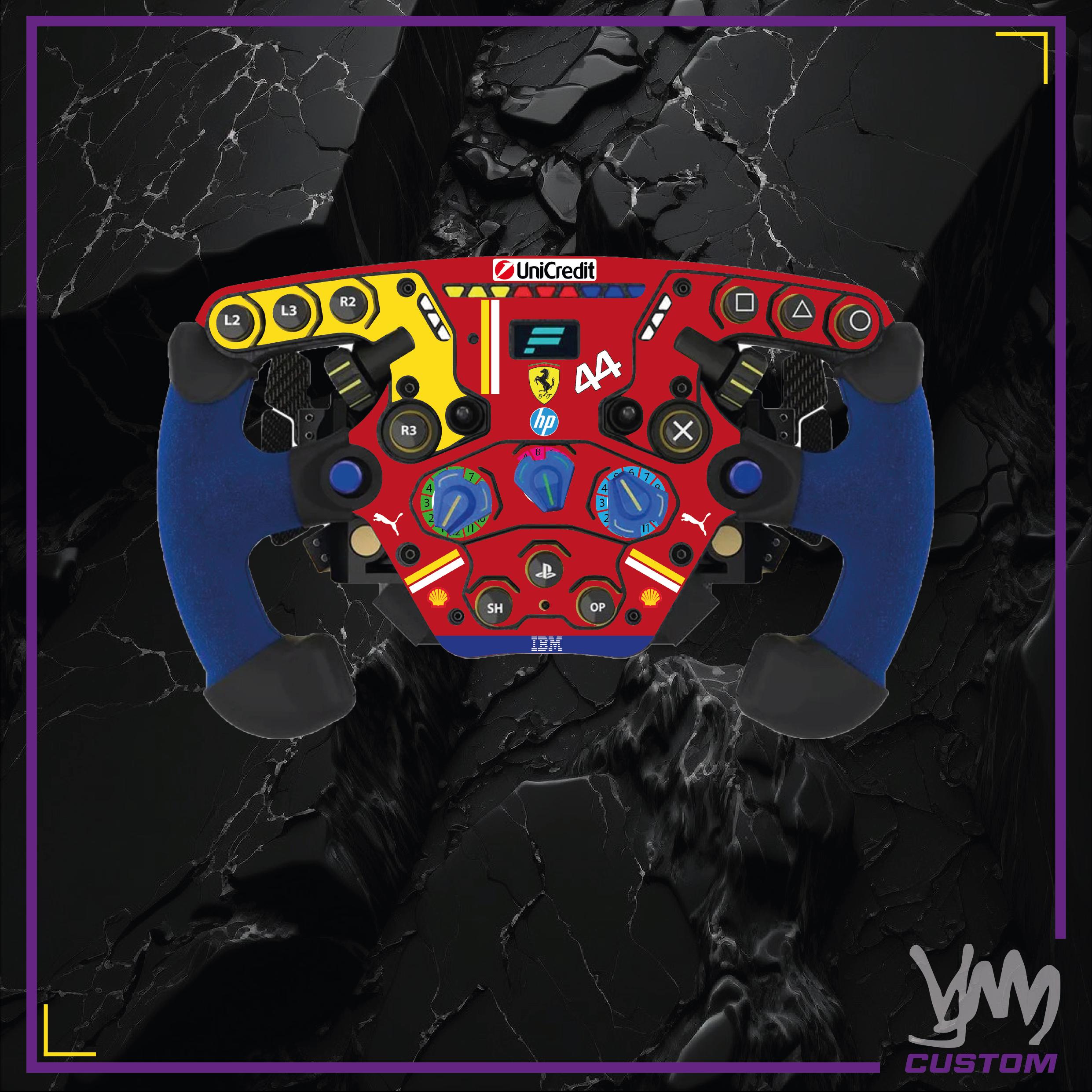 Stickers pour volant complet Fanatec Podium - Ferrari HP F1 2025 Hamilton Leclerc