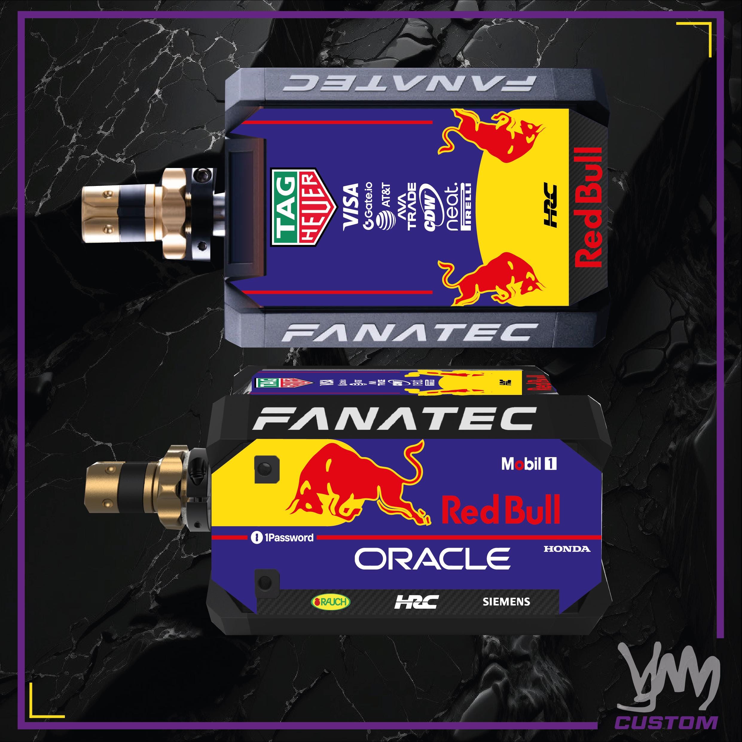 Stickers pour base moteur Fanatec DD1 ou DD2 - Oracle RB Racing 2025