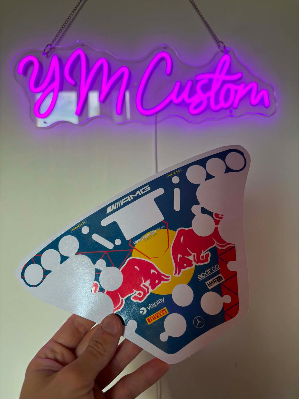 Sticker pour volant Fanatec Esport F1 V1 et V2 - Verstappen Racing AMG GT3