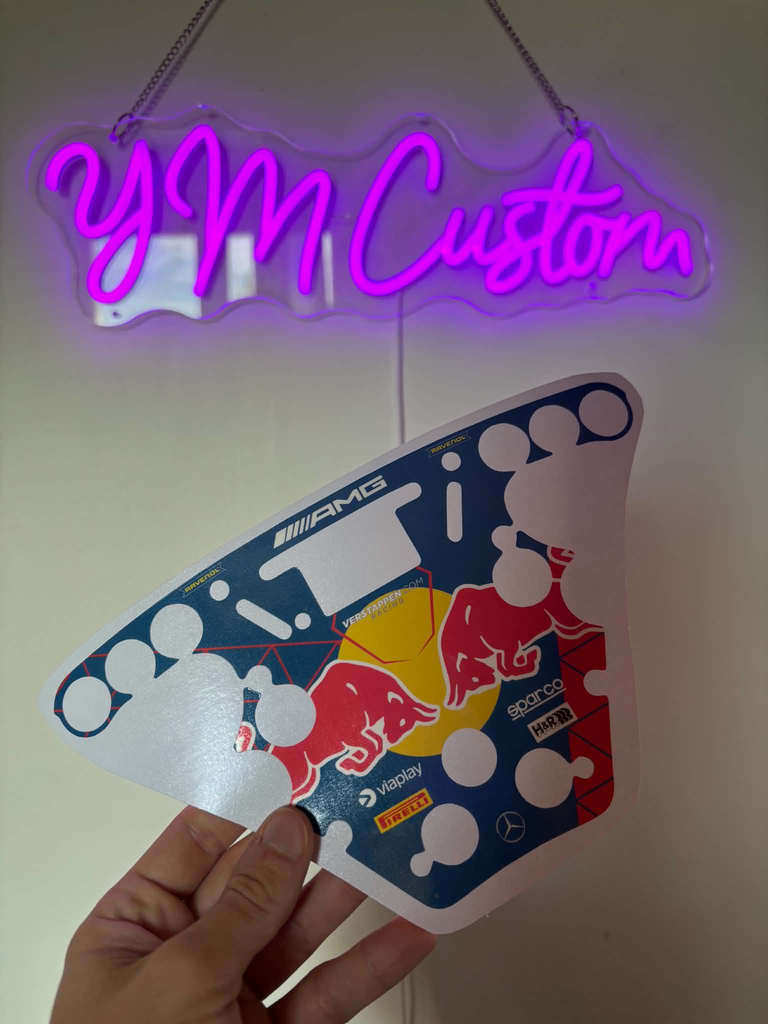 Sticker pour volant Fanatec Esport F1 V1 et V2 - Verstappen Racing AMG GT3