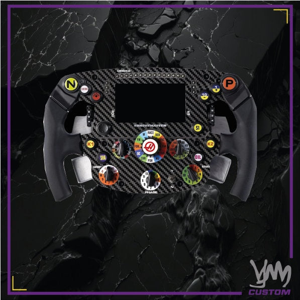 Stickers équipes de F1 au choix pour remplacement logo central pour volant Thrustmaster Ferrari SF1000