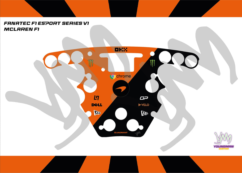 Stickers pour volant Fanatec Esport F1 V1 et V2 - McLaren F1