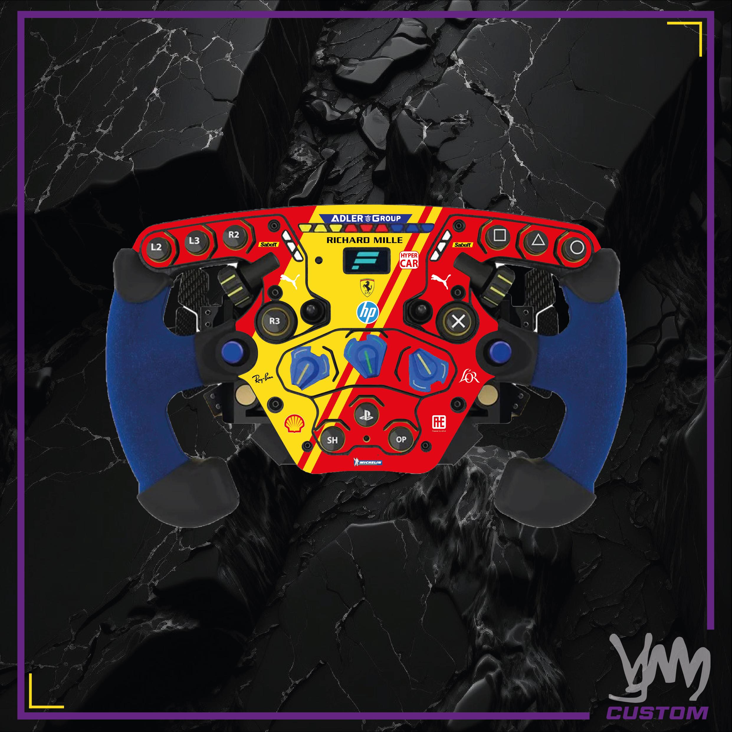 Stickers pour volant complet Fanatec Podium - Ferrari AF Corse WEC