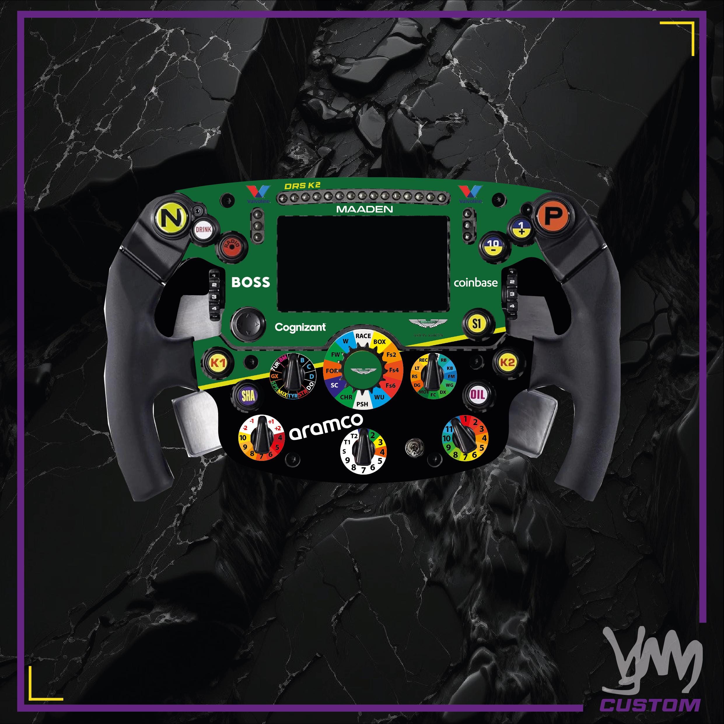 Stickers pour volant complet Thrustmaster SF1000 - Aston Martin F1