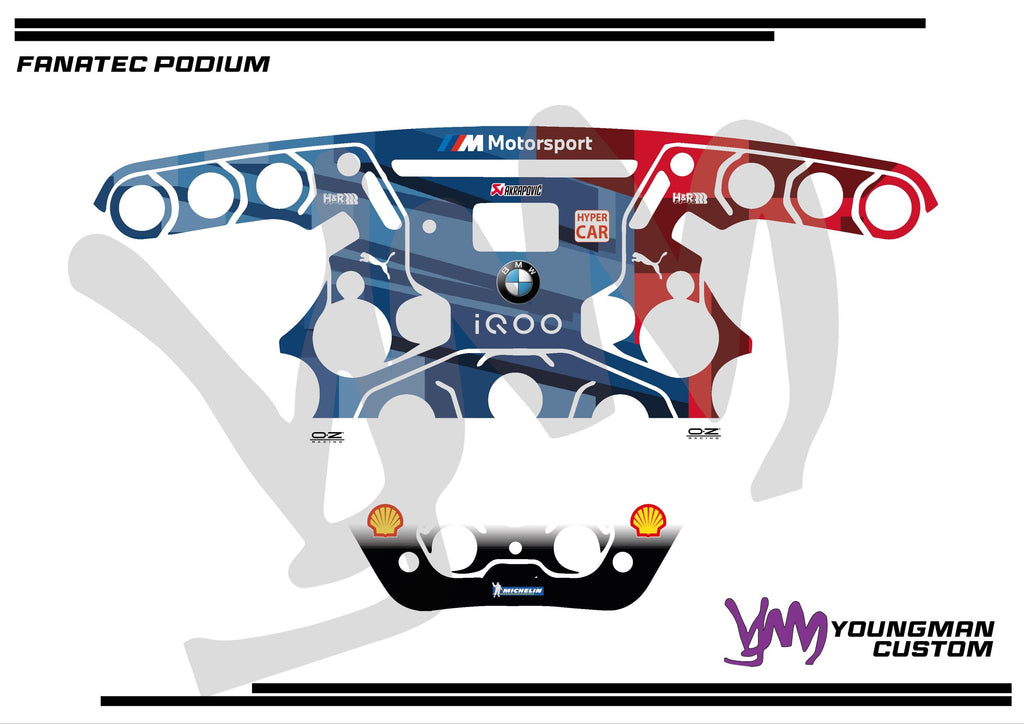 Stickers pour volant complet Fanatec Podium - BMW Motorsport WRT WEC