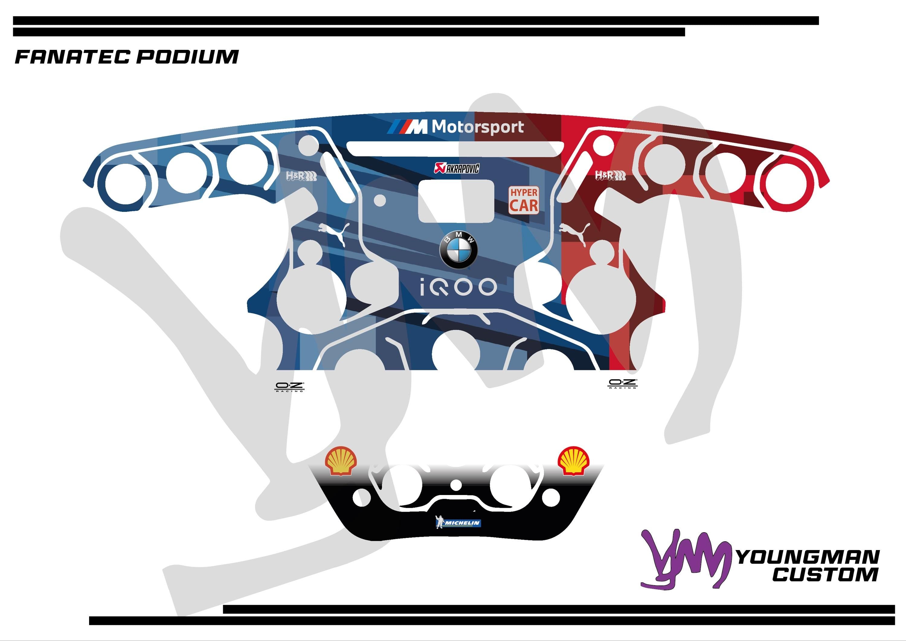 Stickers pour volant complet Fanatec Podium - BMW Motorsport WRT WEC