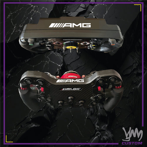 Sticker AMG pour les volants Thrustmaster SF1000 / Add-On, Fanatic Podium et SIMAGIC