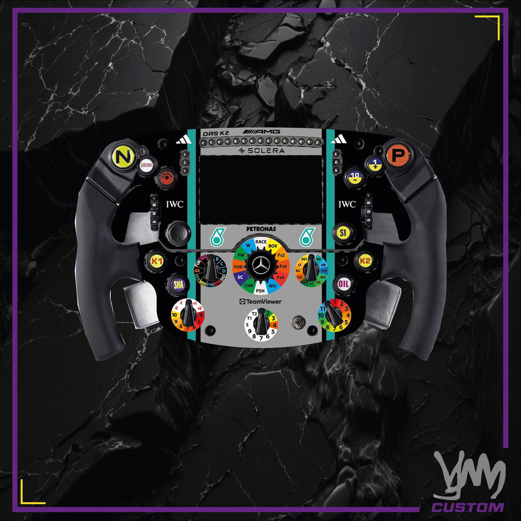 Stickers pour volant complet Thrustmaster SF1000 - Mercedes-AMG Petronas F1 Team