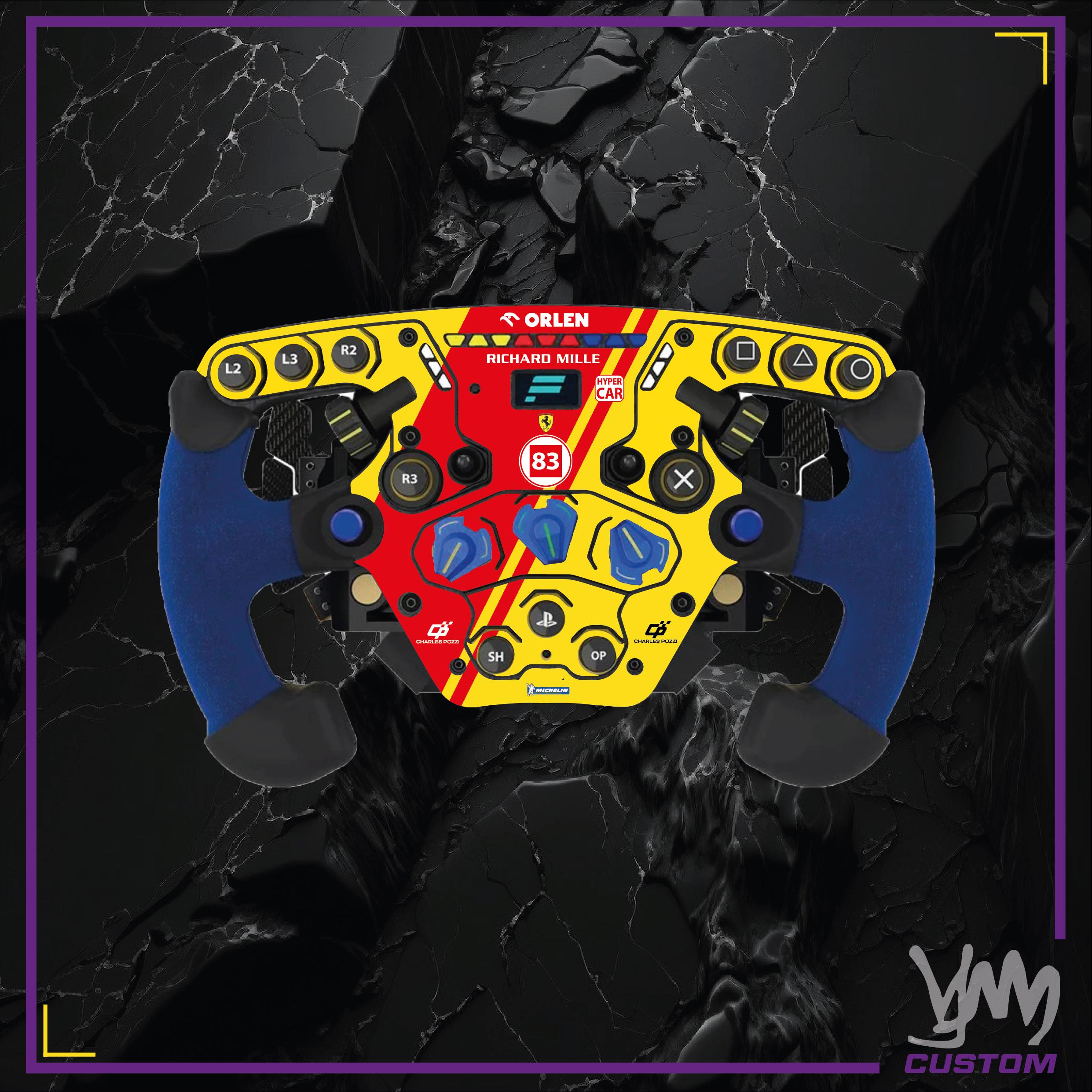 Stickers pour volant complet Fanatec Podium - AF Corse Ferrari WEC