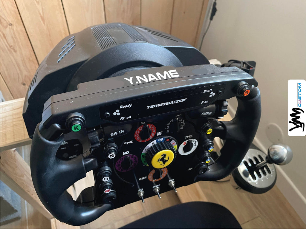 Sticker nom personnalisé pour volant Thrustmaster Ferrari F1 Wheel Add-On