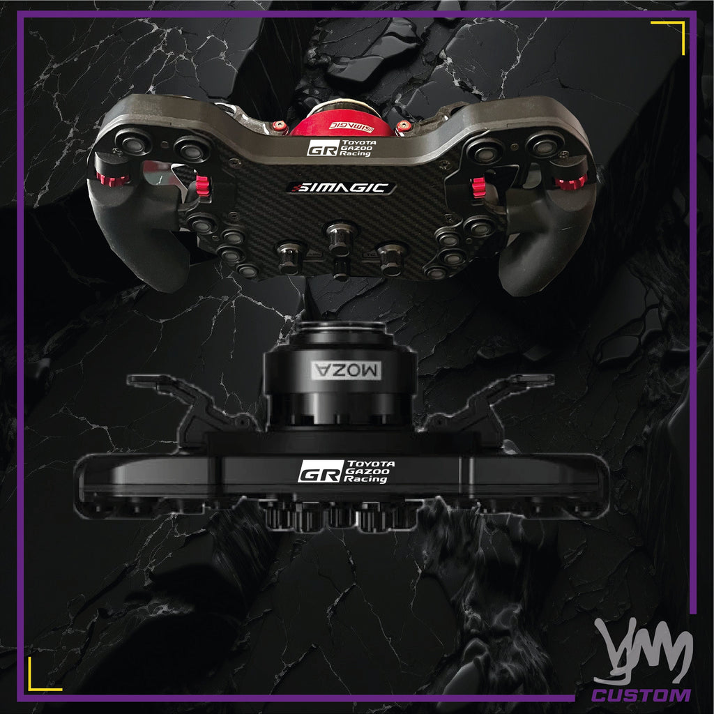 Sticker Toyota GR pour volant Thrustmaster Ferrari SF1000 - Add-On F1 - Fanatec Podium / CSL McLaren - Simagic - Moza GS