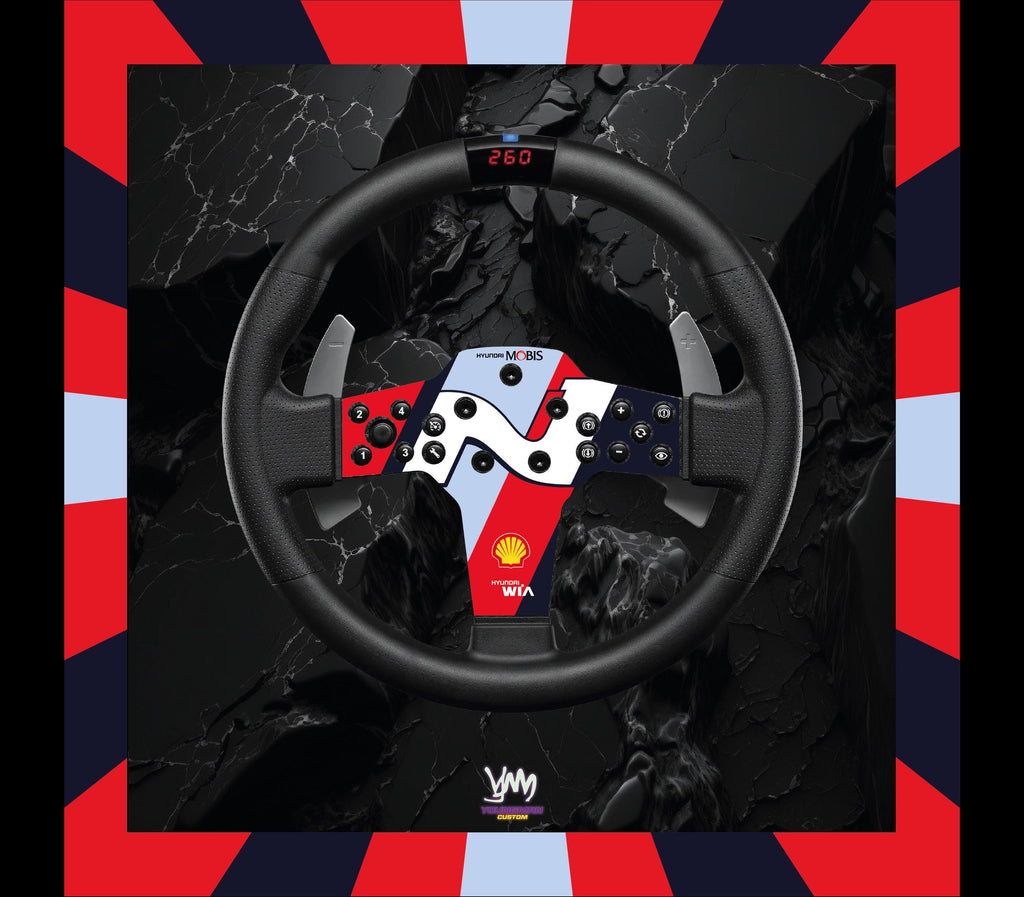 Sticker pour volant complet Fanatec CSL P1 V2 - Hyundai WRC
