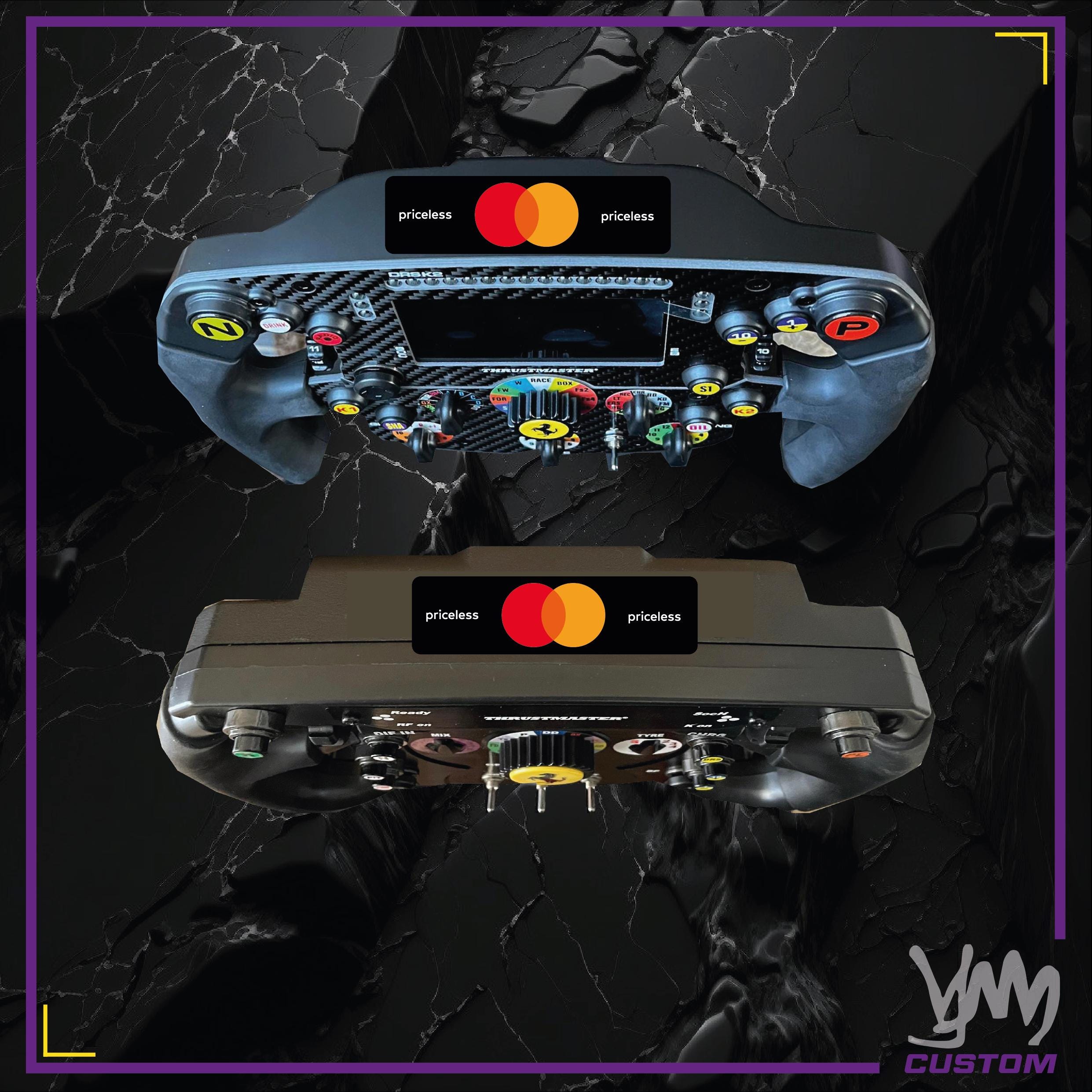 Sticker Mastercard Mclaren F1 pour volant Thrustmaster Ferrari SF1000 - Add-On F1 - Fanatec Podium / CSL McLaren