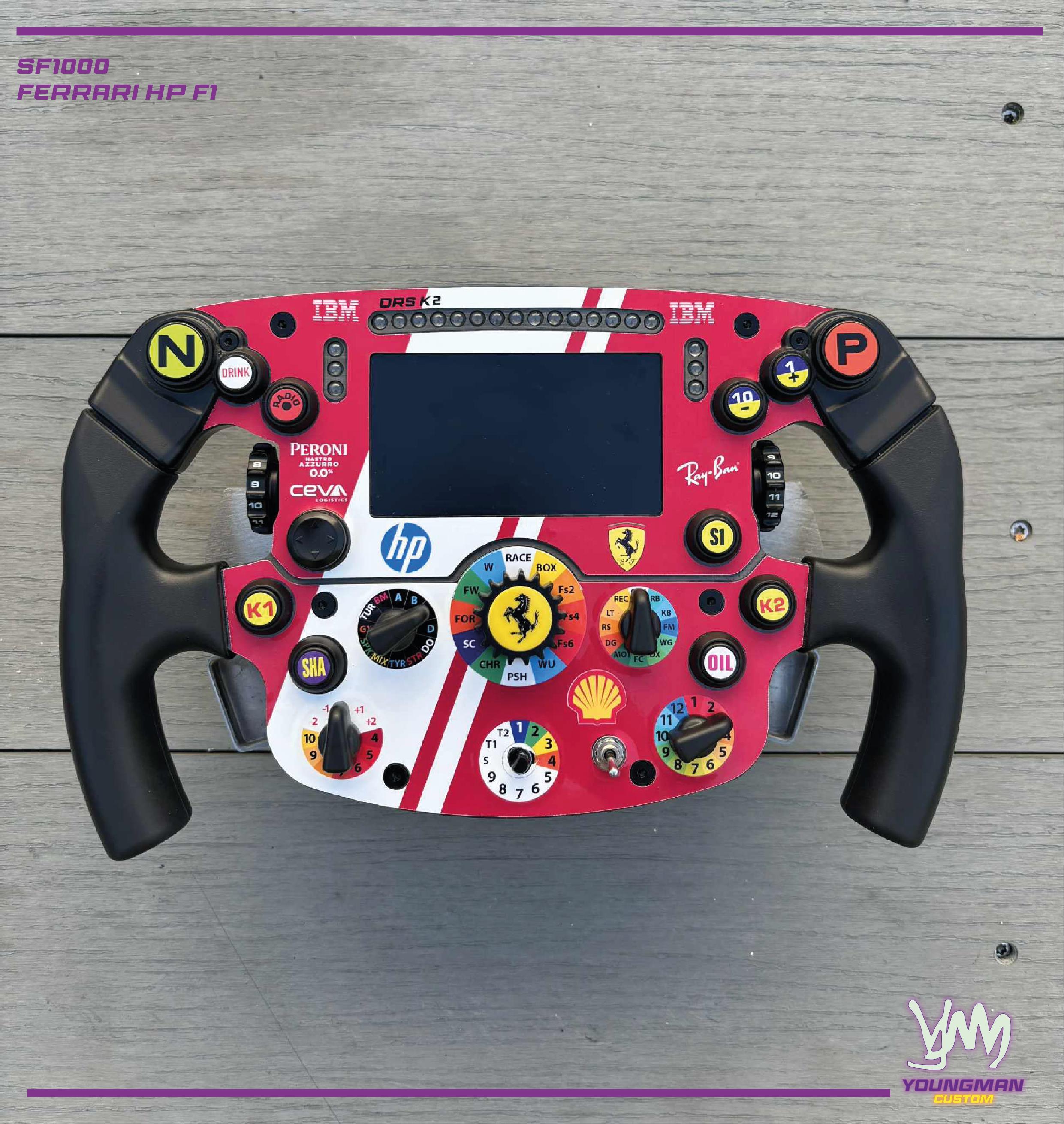 Stickers pour volant complet Thrustmaster Ferrari SF1000