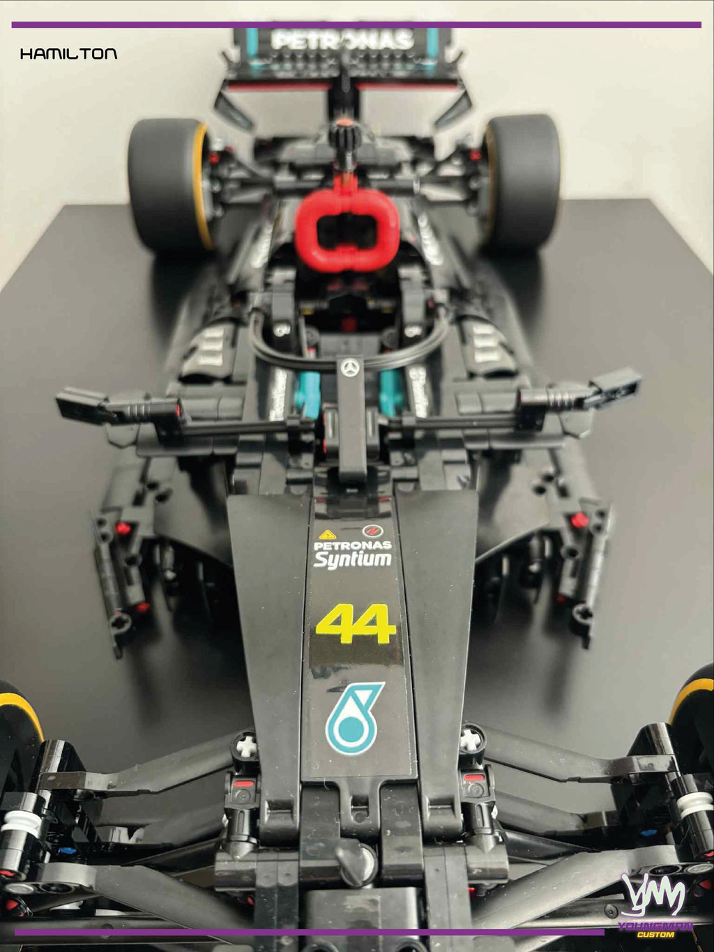 Pack de stickers pour Lego Technic Mercedes-AMG F1 W14 E-Performance pneus et numéro Hamillton / Russell