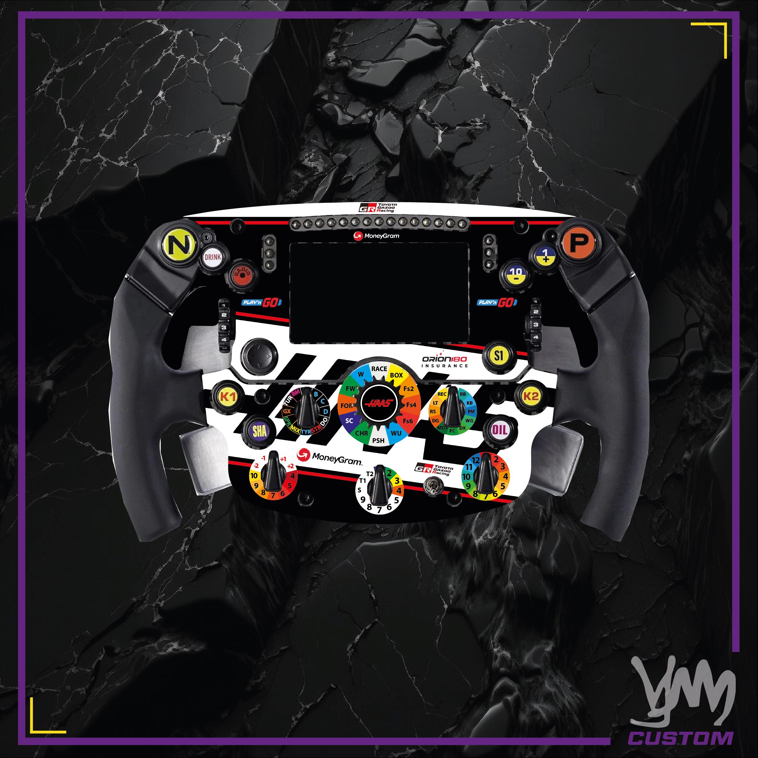 Stickers pour volant complet Thrustmaster Ferrari SF1000 - HAAS F1 Team