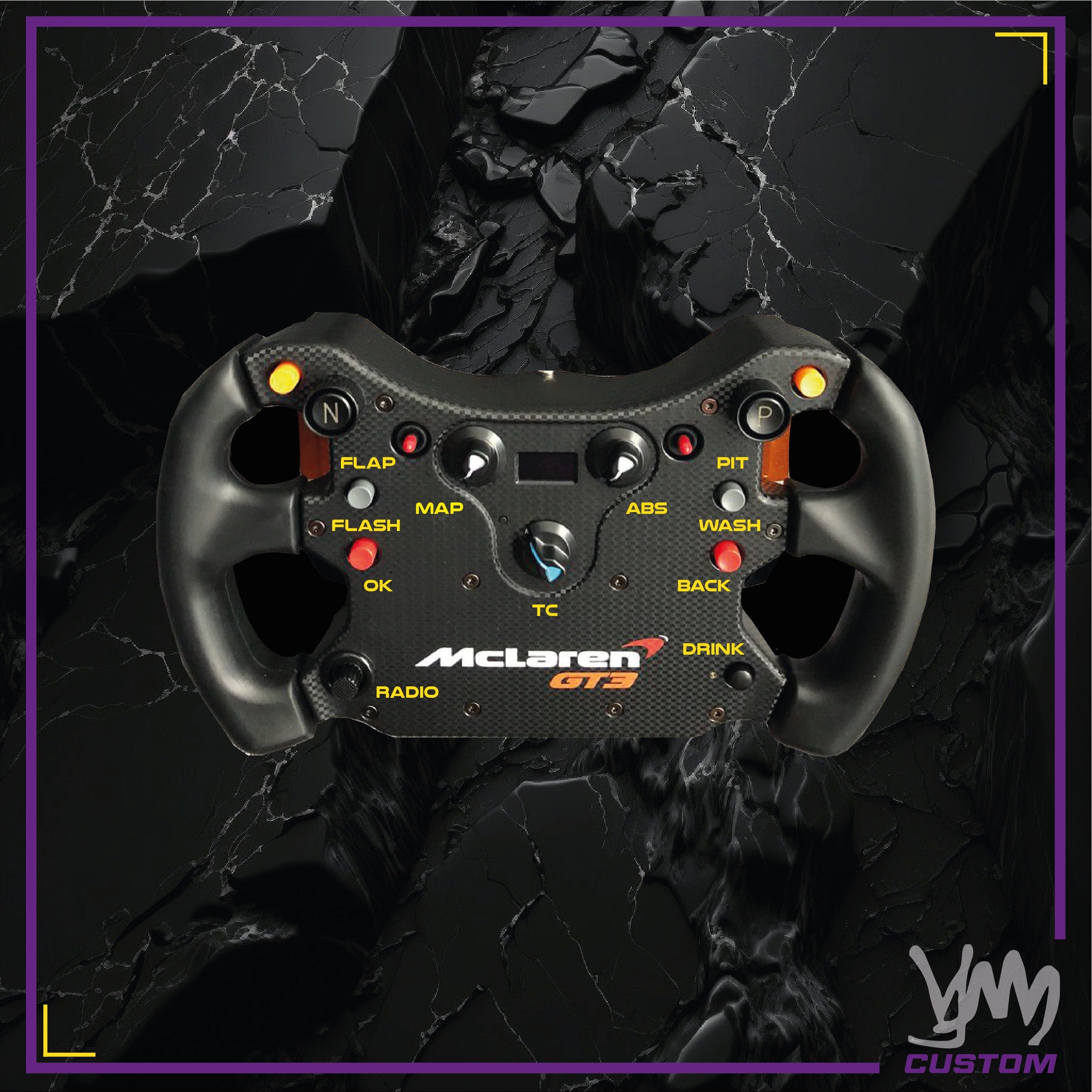 Stickers pour boutons sur le volant Fanatec CSL Elite McLaren GT3