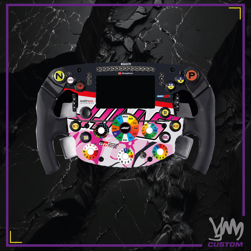 Stickers pour volant complet Thrustmaster Ferrari SF1000 - HAAS F1 Team édition Japon