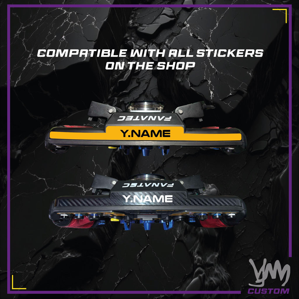 Sticker pour le dessus du volant Fanatec ClubSport Formula / Podium en design carbone ou couleurs