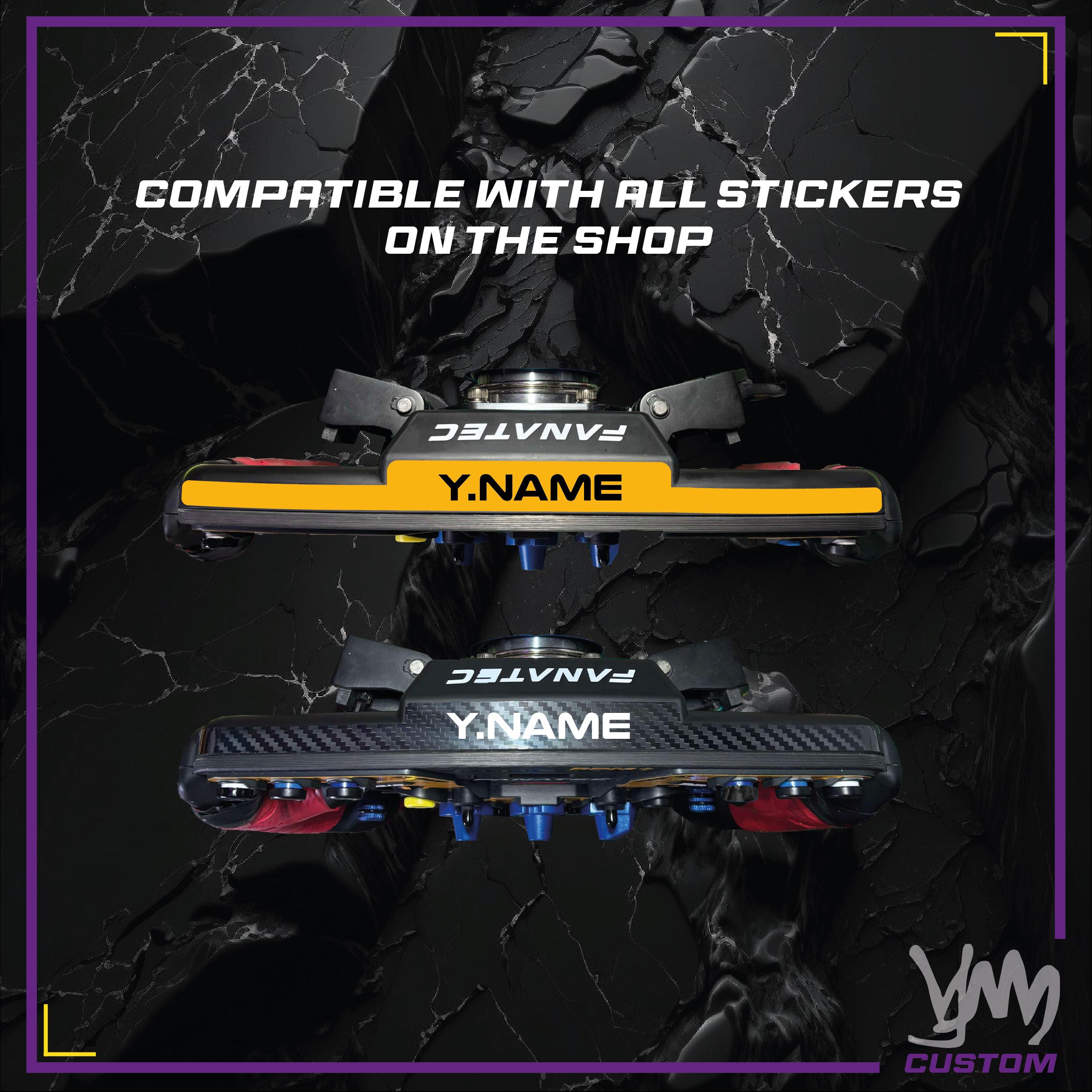 Sticker pour le dessus du volant Fanatec ClubSport Formula / Podium en design carbone ou couleurs