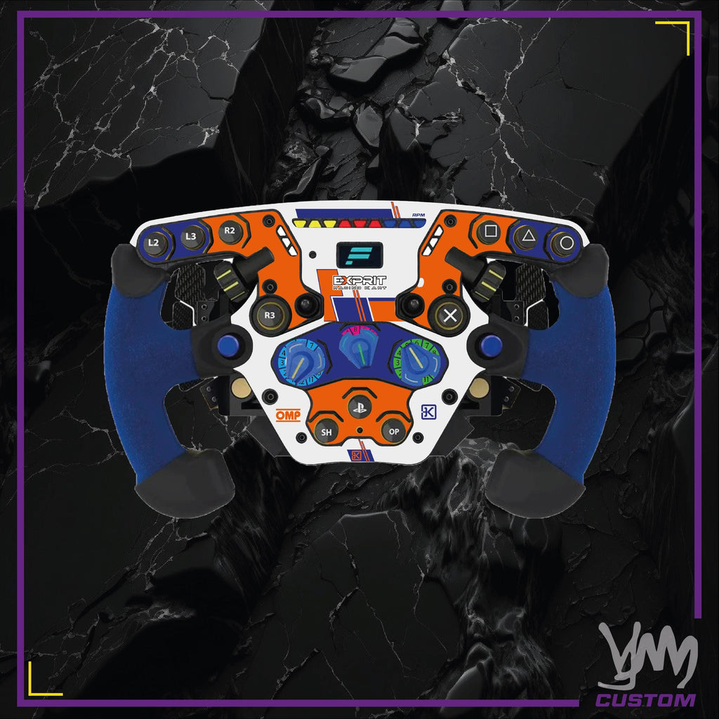 Stickers pour volant complet Fanatec Podium - marques karting Sodi, CRG, FA Kart, Exprit OTK