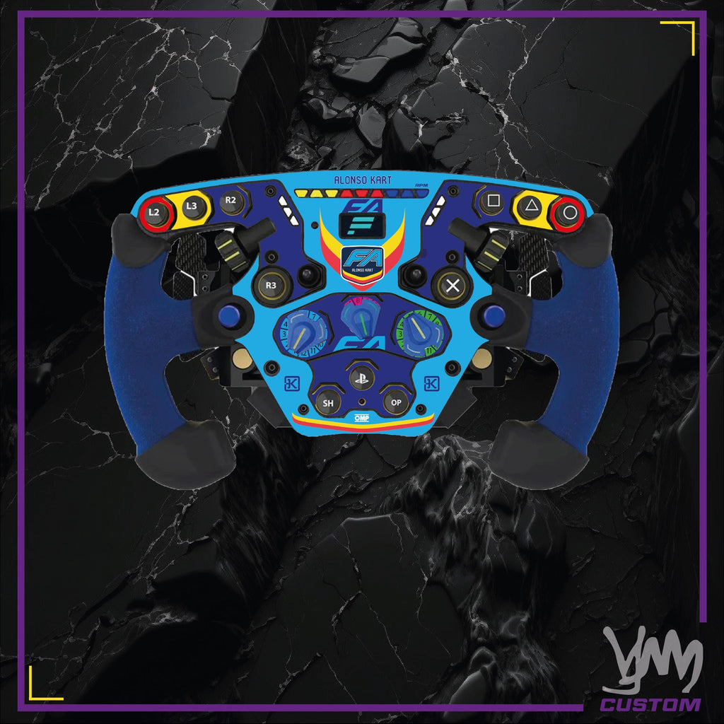 Stickers pour volant complet Fanatec Podium - marques karting Sodi, CRG, FA Kart, Exprit OTK