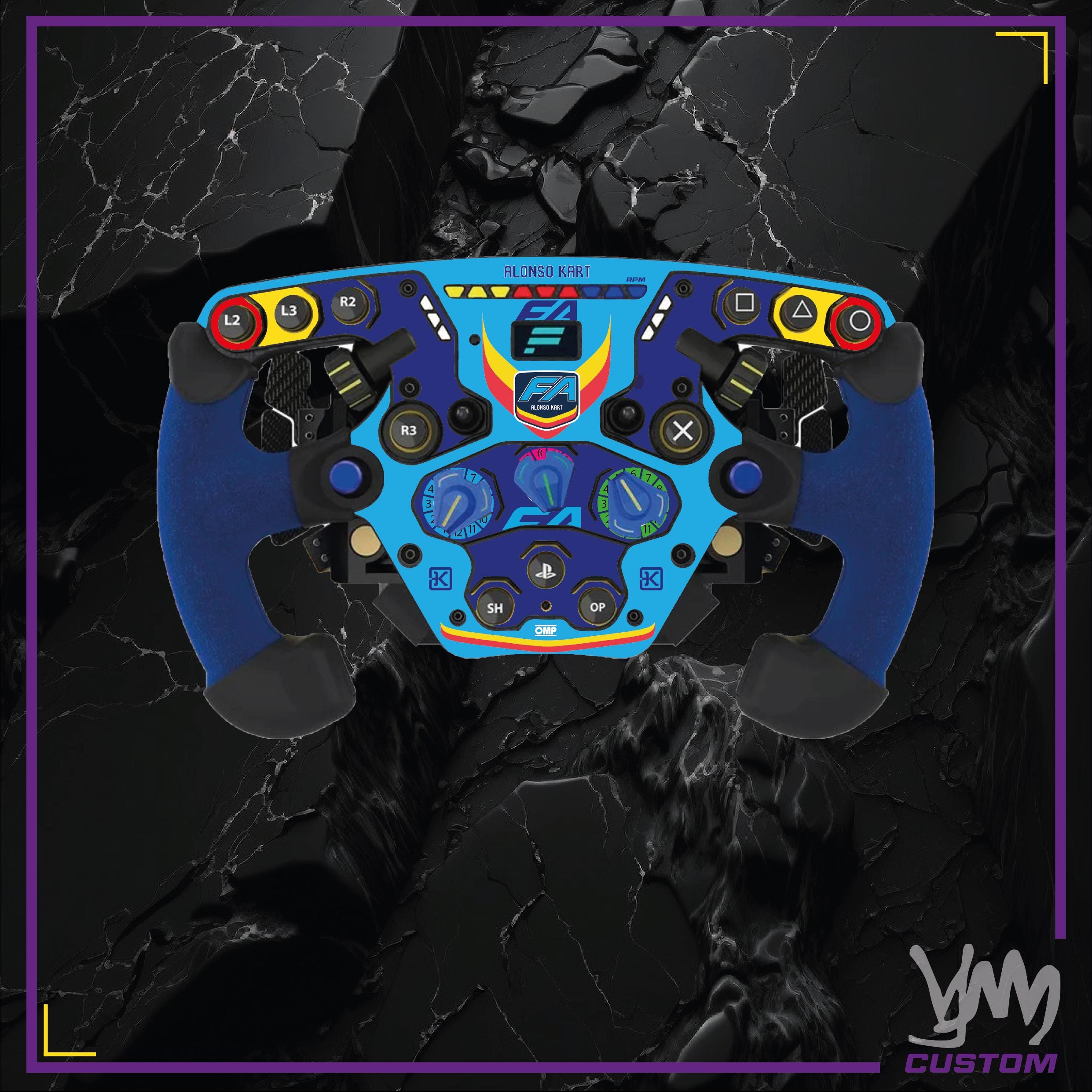 Stickers pour volant complet Fanatec Podium - marques karting Sodi, CRG, FA Kart, Exprit OTK