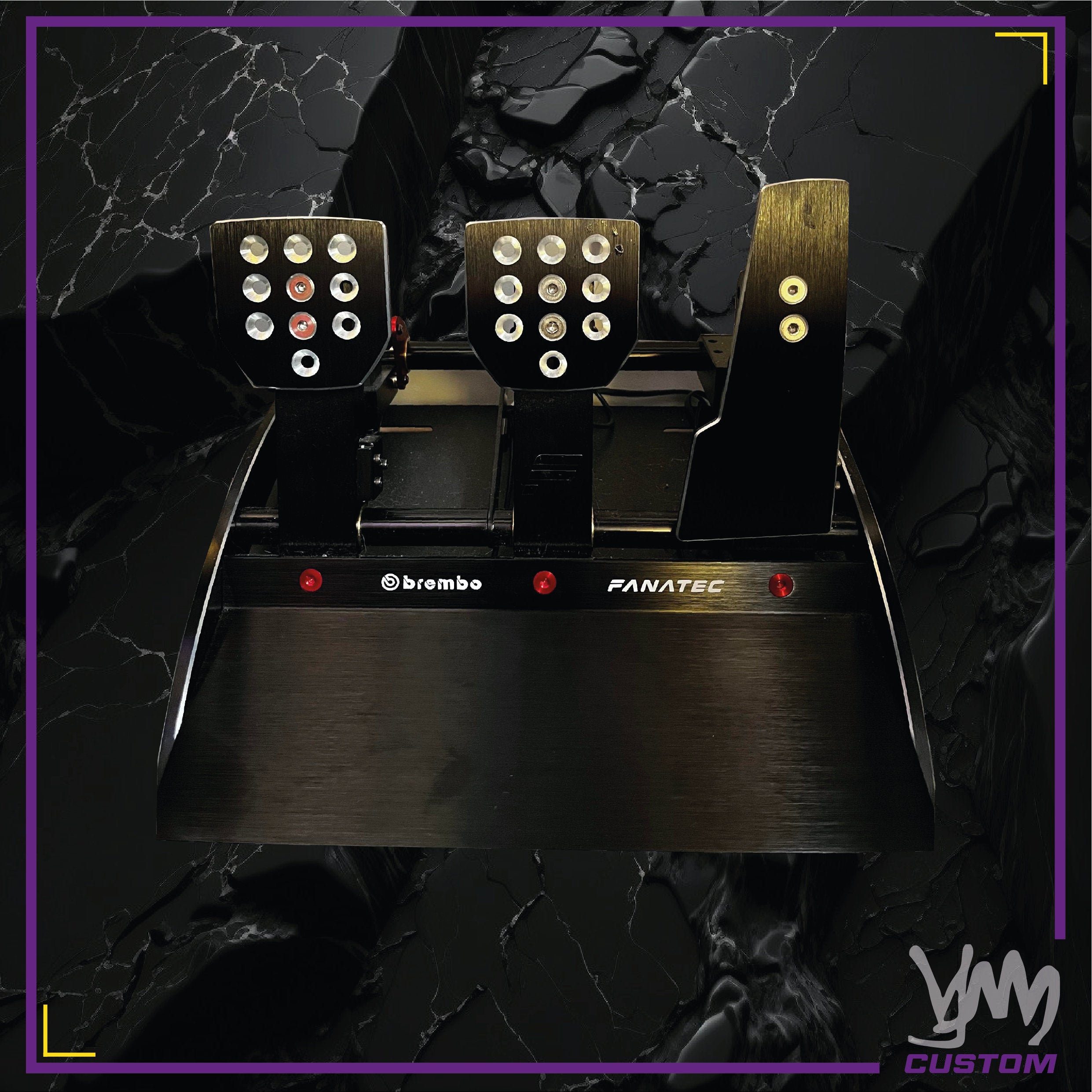 Stickers Fanatec / Brembo pour Fanatec Clubsport Pedals V3