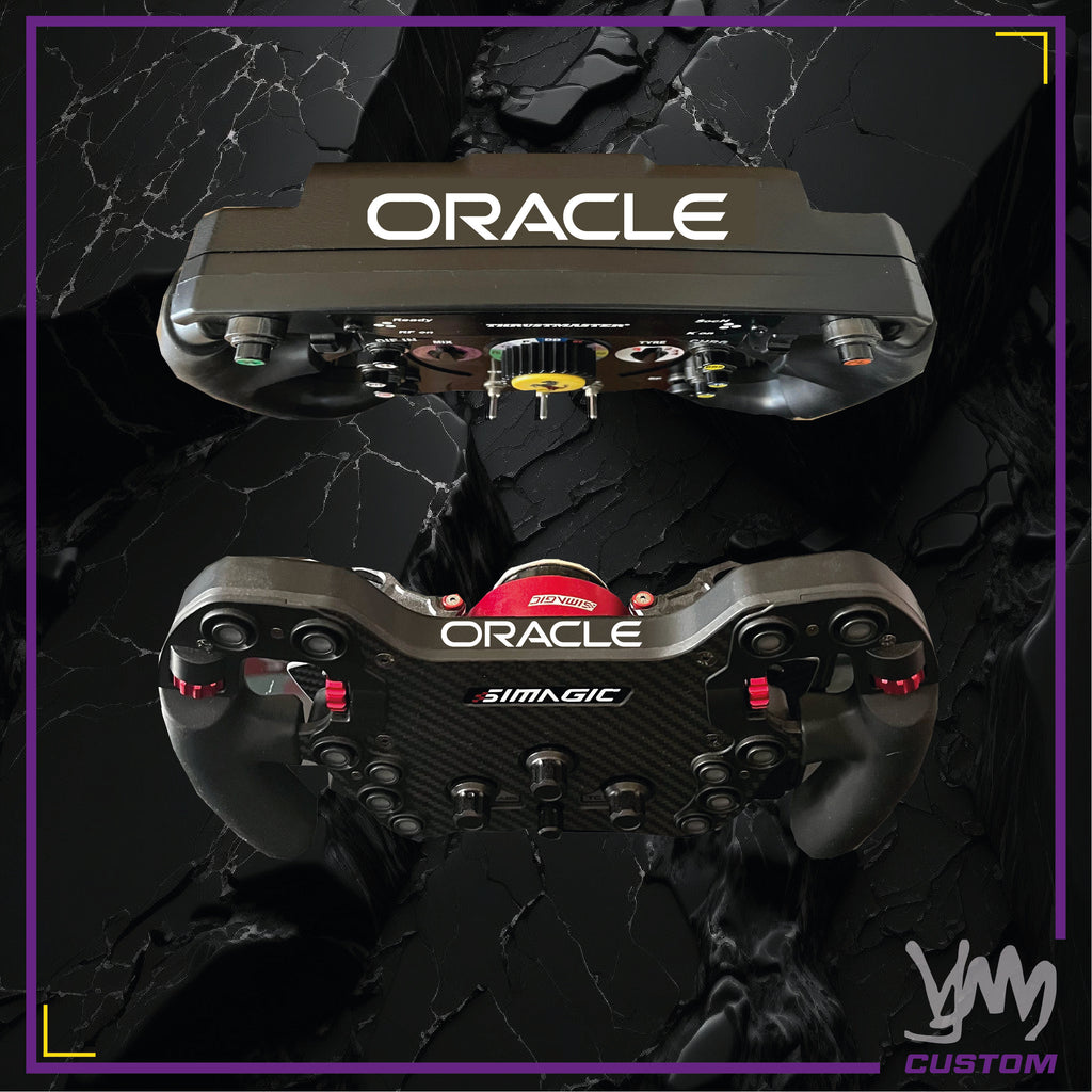 Sticker Oracle RedBull pour volant Thrustmaster Ferrari SF1000 - Fanatec Podium Racing Wheel F1 - volant SIMAGIC