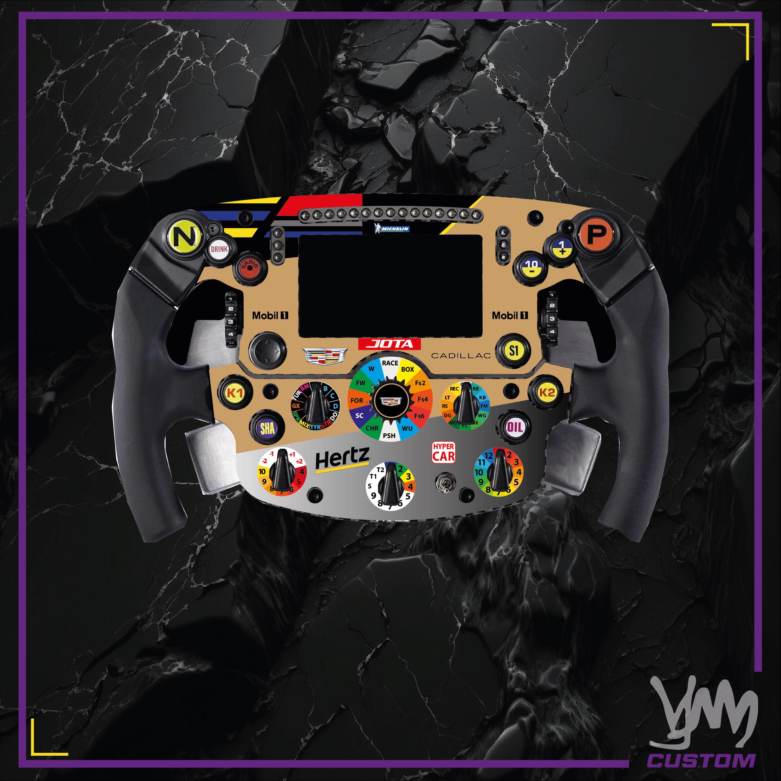 Stickers pour volant complet Thrustmaster SF1000 - Cadillac Hertz Team Jota WEC