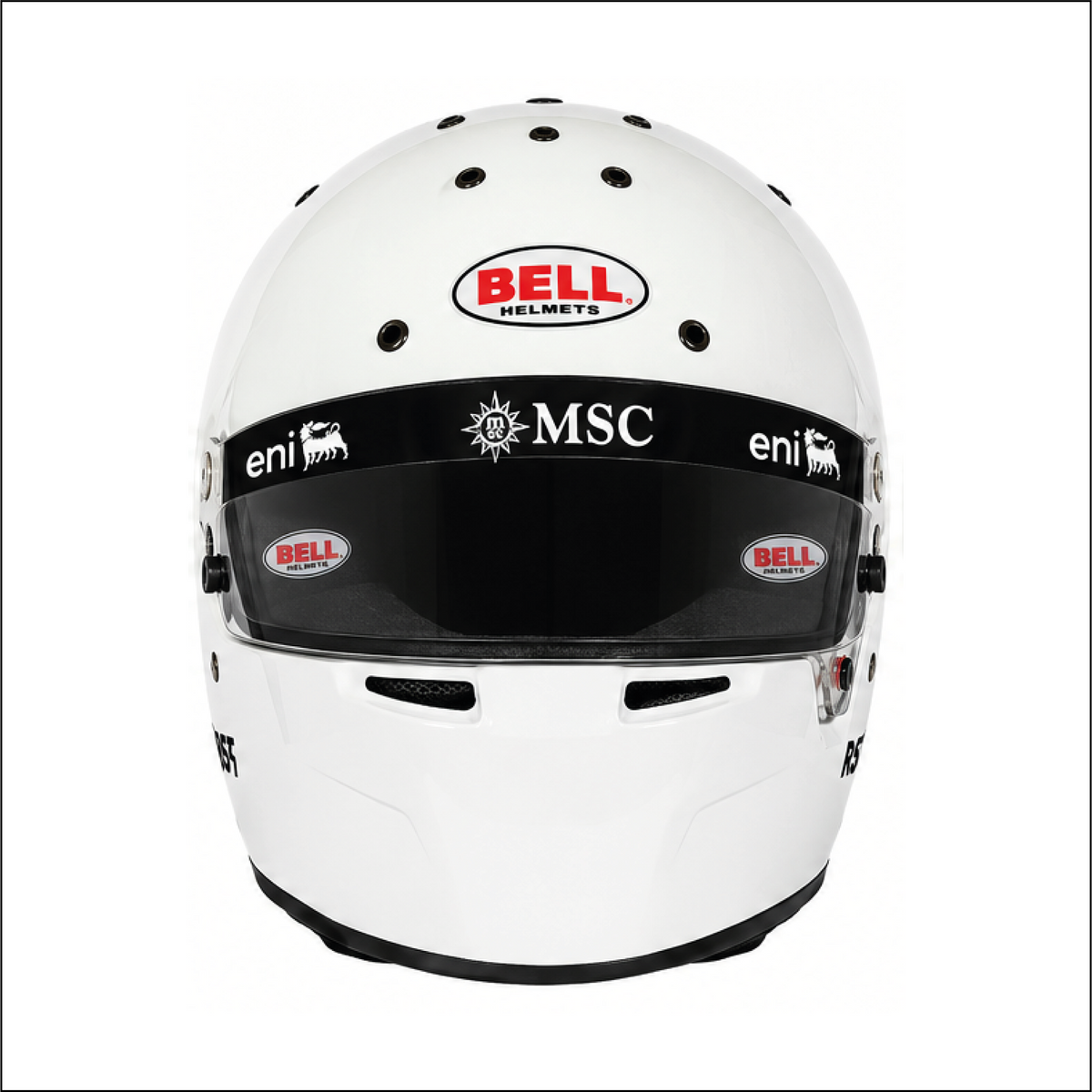 Autocollant bandeau de visière réplique casque Alpine BWT F1