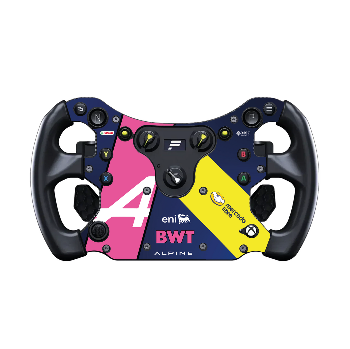 Alpine BWT F1 full steering wheel sticker for Fanatec CSL GT3 / CSL McLaren GT3