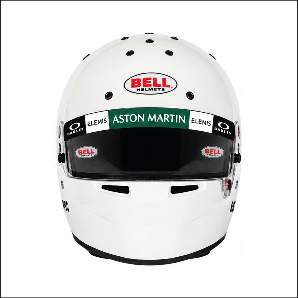 Autocollant bandeau de visière réplique casque Aston Martin F1